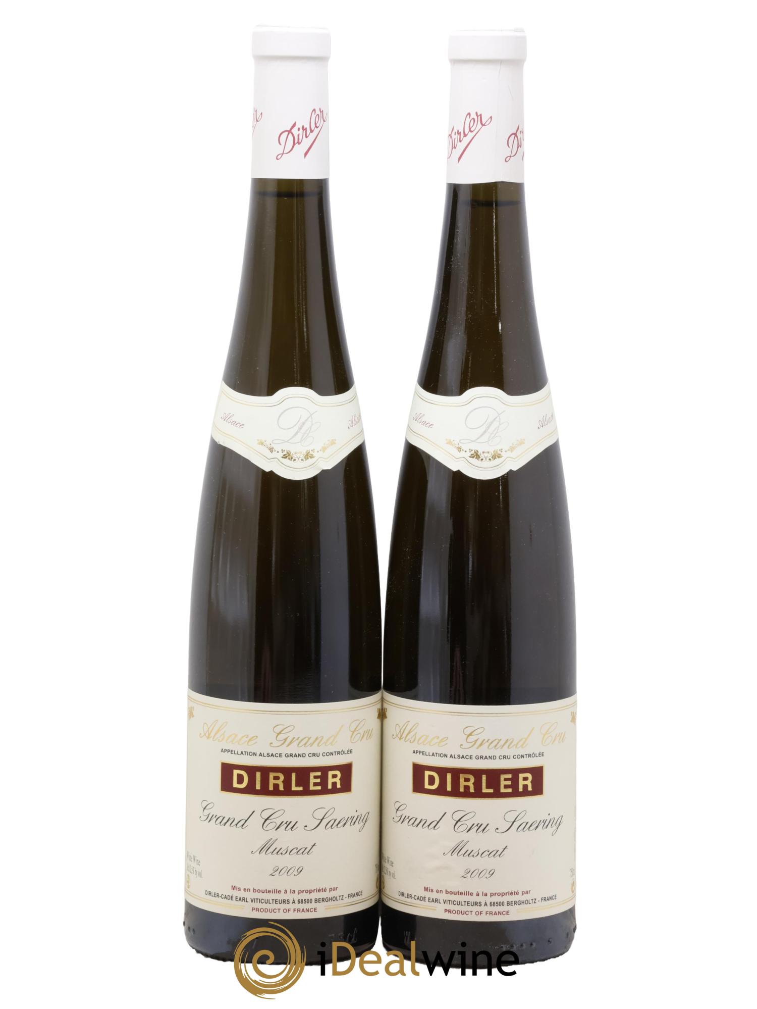 Alsace Muscat Grand Cru Saering Domaine Dirler-Cadé 2009 - Lot de 2 bouteilles - 0