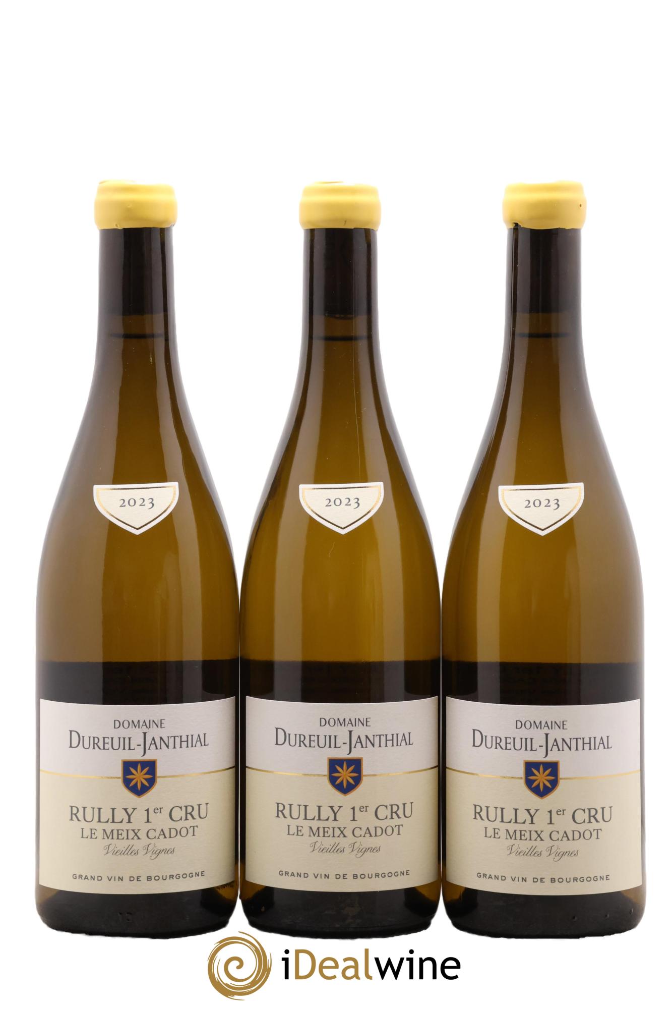 Rully 1er Cru Le Meix Cadot Vieilles Vignes Vincent Dureuil-Janthial 2023 - Posten von 3 Flaschen - 0