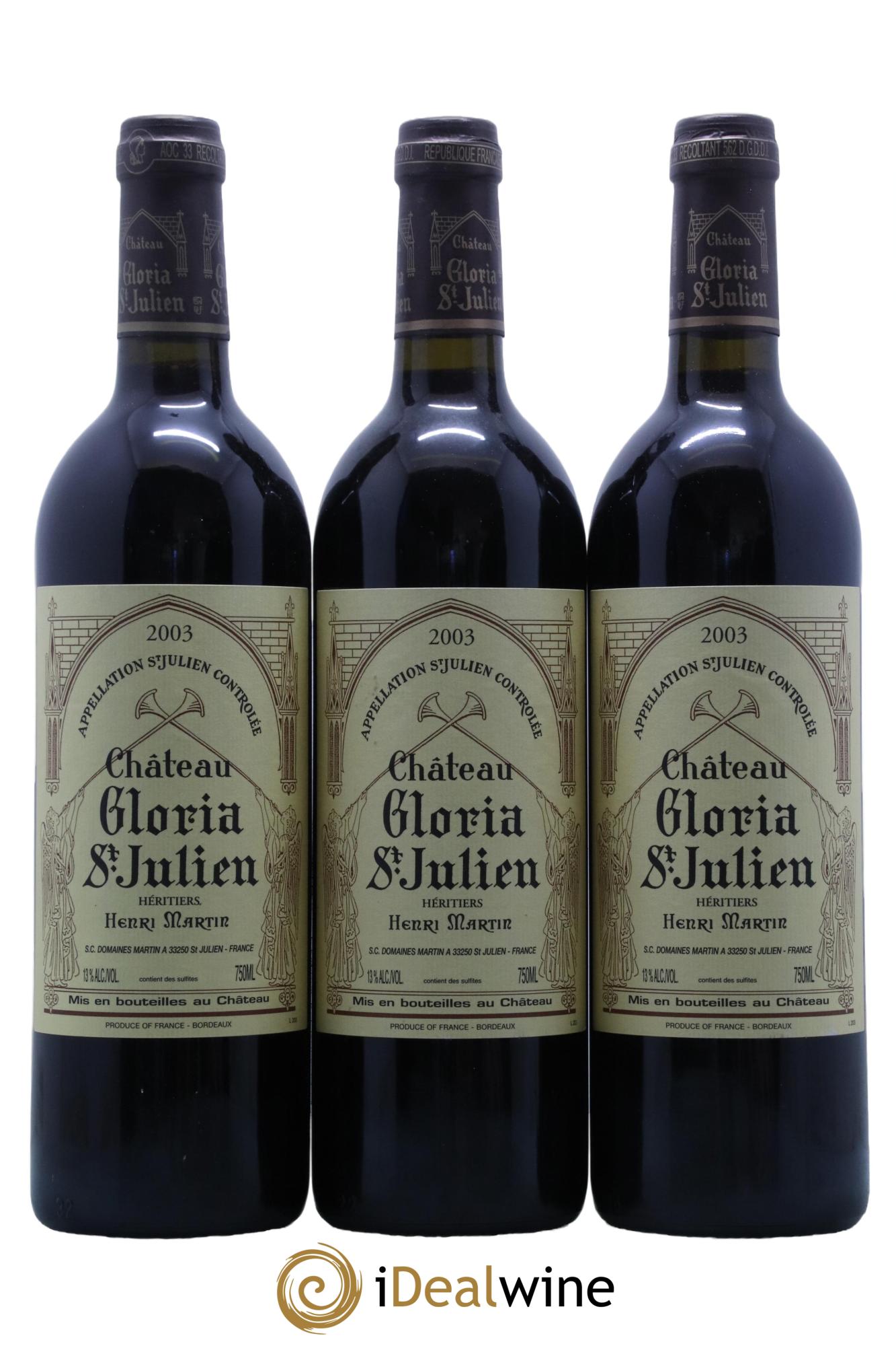 Château Gloria 2003 - Lot de 12 bouteilles - 4