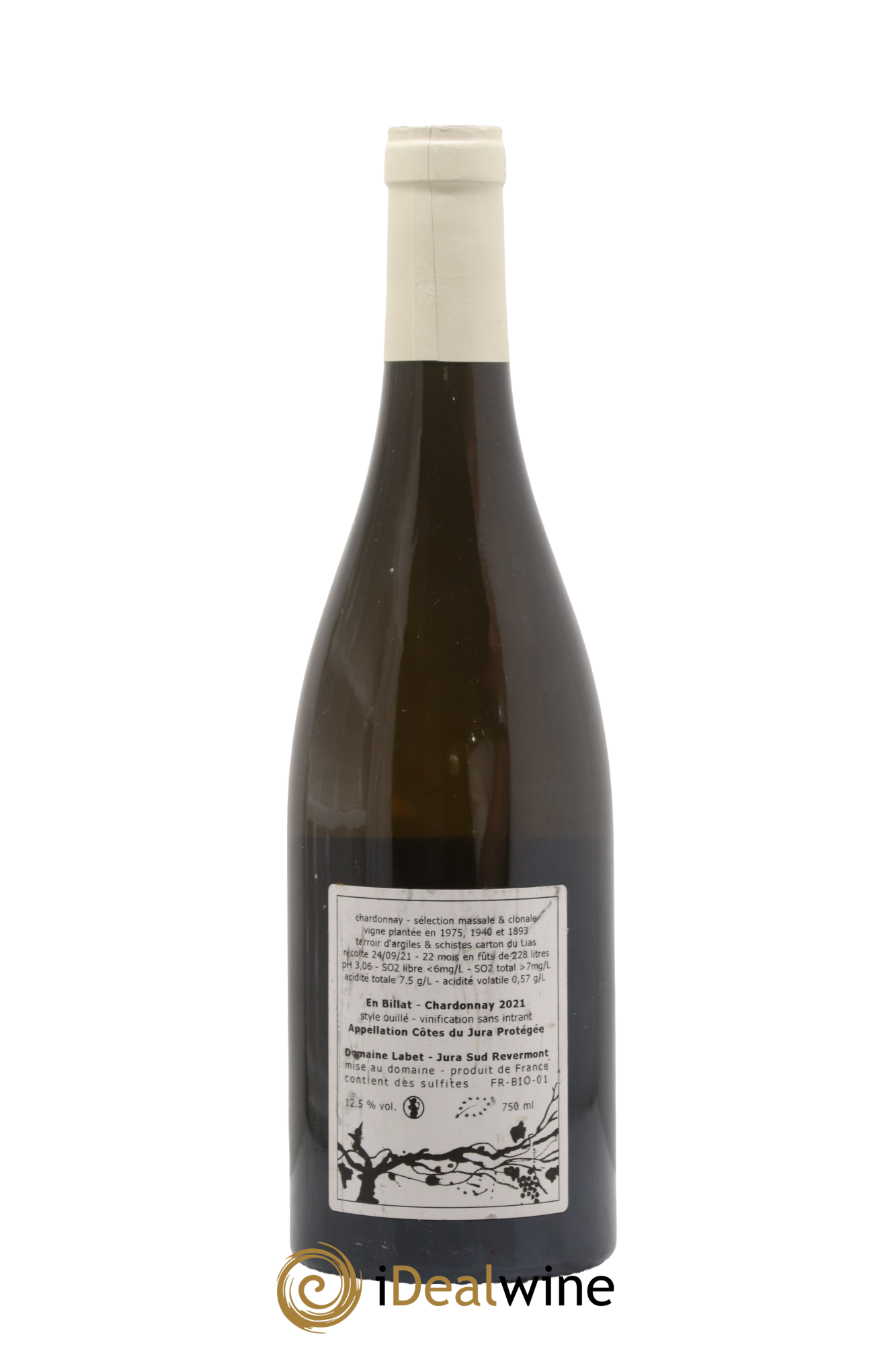 Côtes du Jura Chardonnay En Billat Labet (Domaine) 2021 - Lot de 1 bouteille - 1