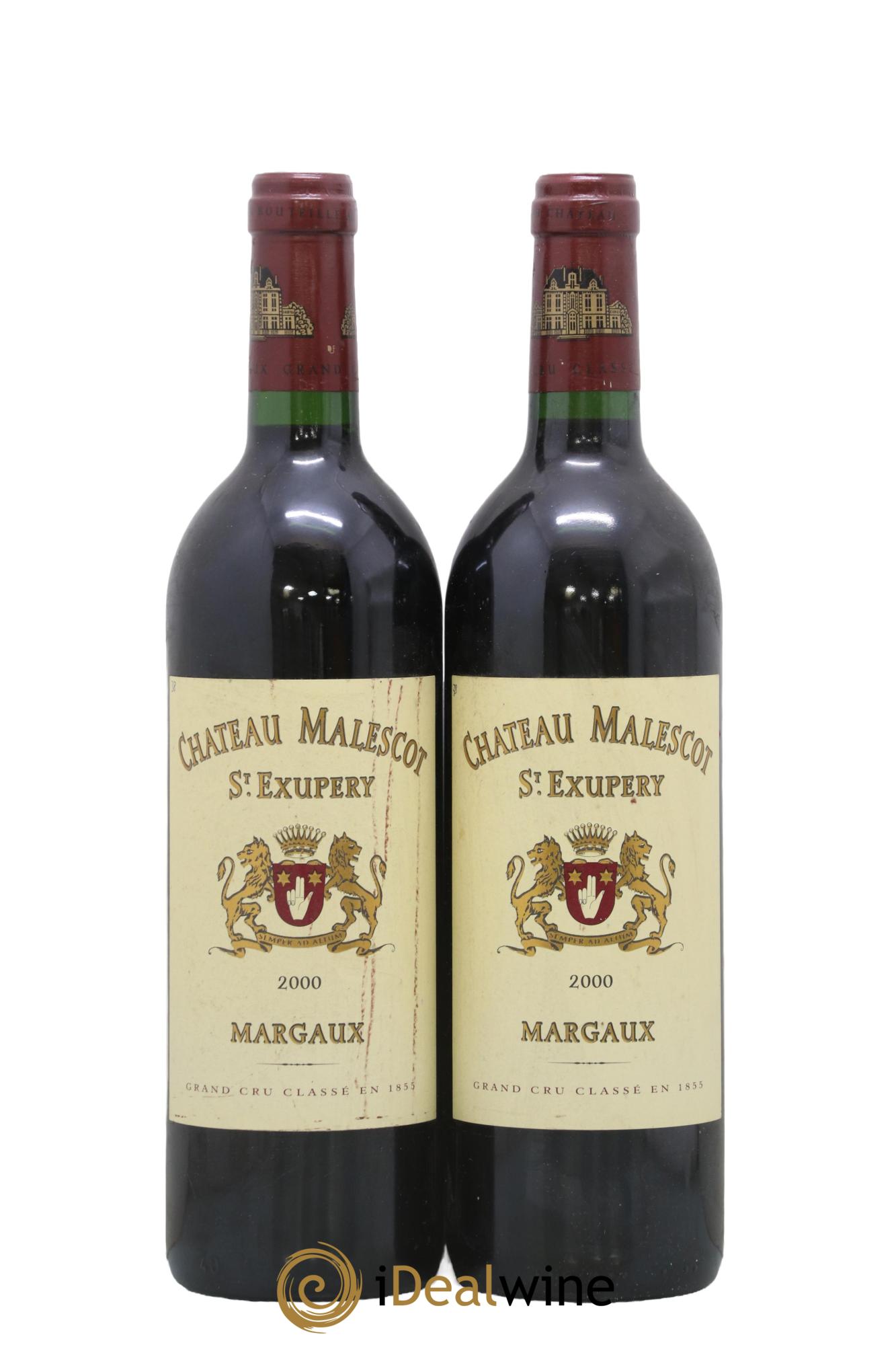 Château Malescot Saint-Exupéry 3ème Grand Cru Classé 2000 - Lot de 2 bouteilles - 0