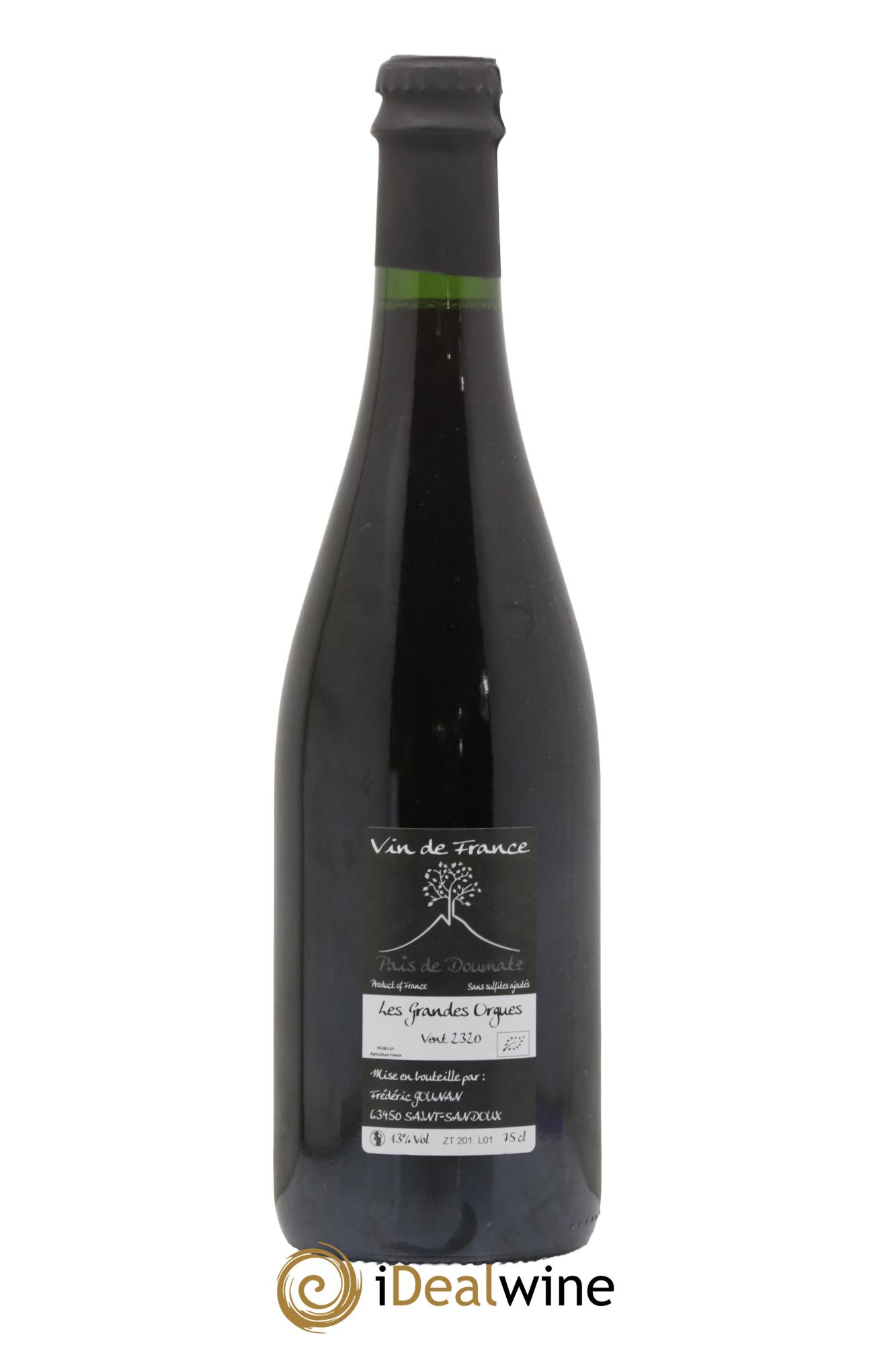 Vin de France Les Grandes Orgues Vignoble de l'Arbre Blanc 2020 - Lot de 1 bouteille - 1