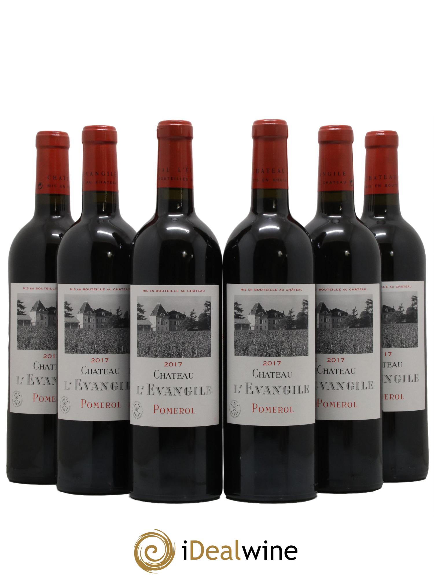 Château l' Évangile 2017 - Lot de 6 bouteilles - 0