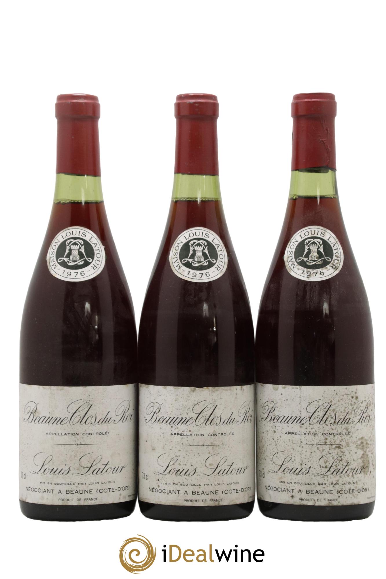 Beaune 1er Cru Clos du Roi Louis Latour 1976 - Lot de 3 bouteilles - 0