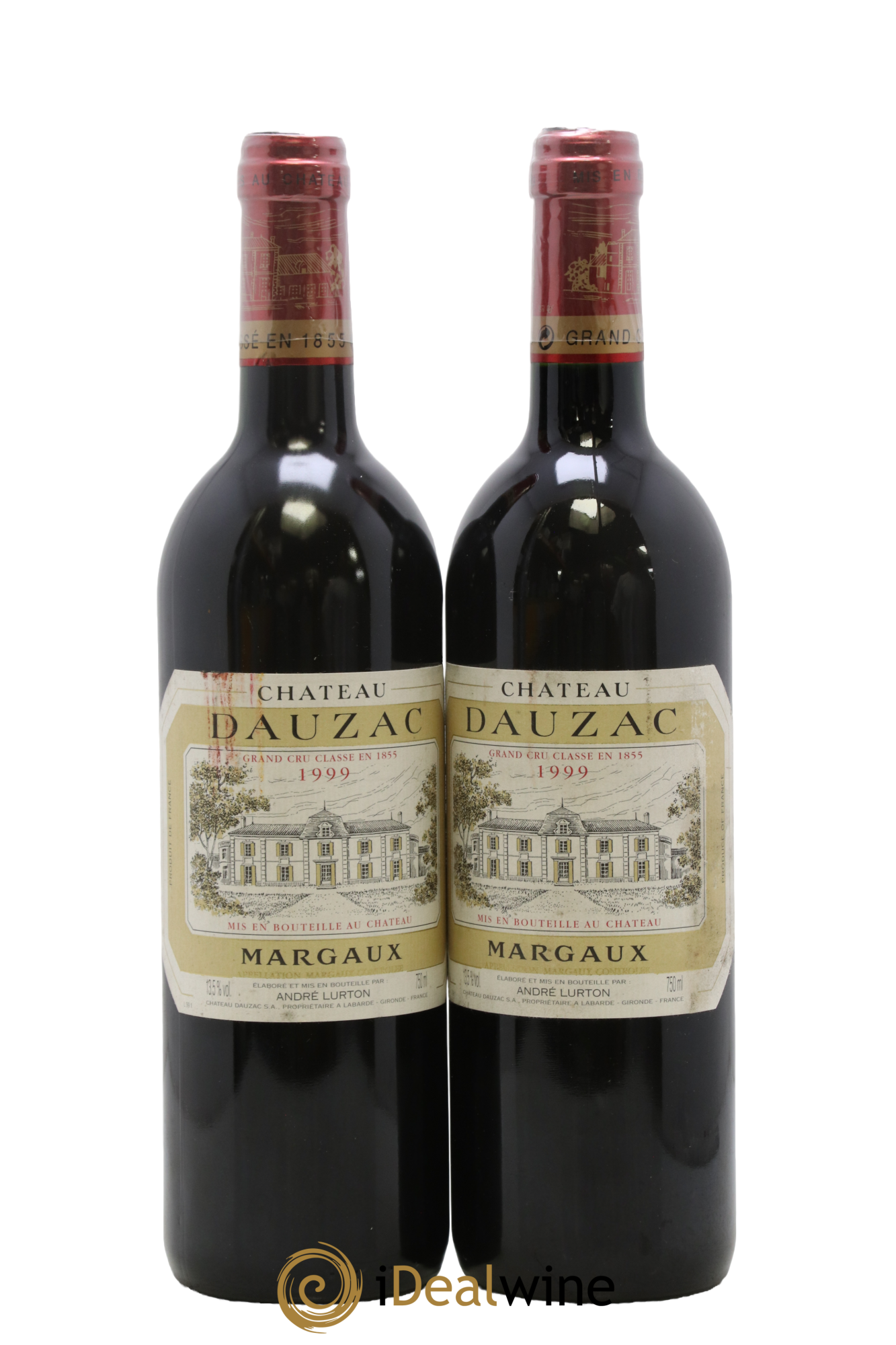 Château Dauzac 5ème Grand Cru Classé 1999 - Lot de 2 bouteilles - 0