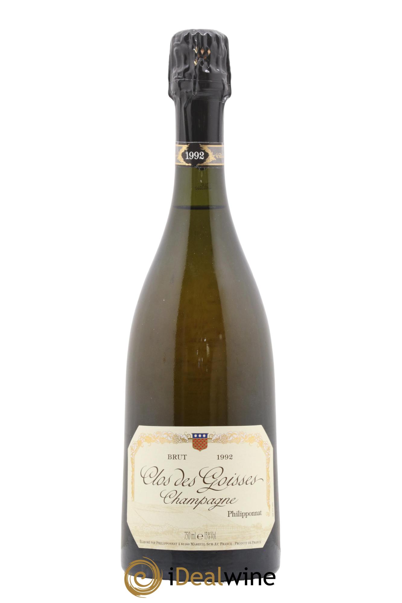Clos des Goisses Philipponnat 1992 - Lot de 1 bouteille - 1