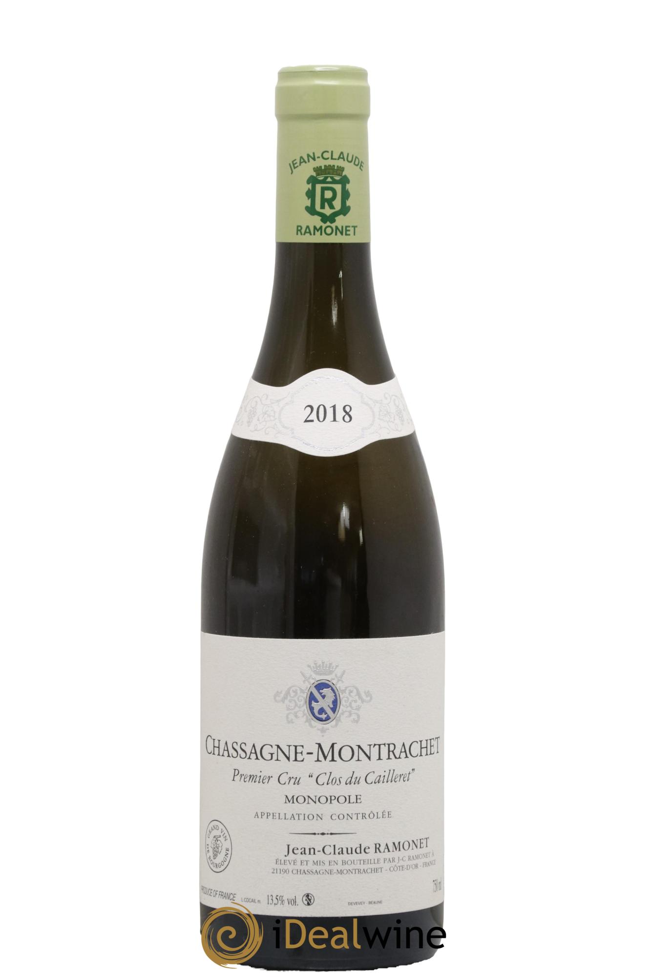 Chassagne-Montrachet 1er Cru Clos du Cailleret Ramonet (Domaine) 2018 - Lot de 1 bouteille - 0