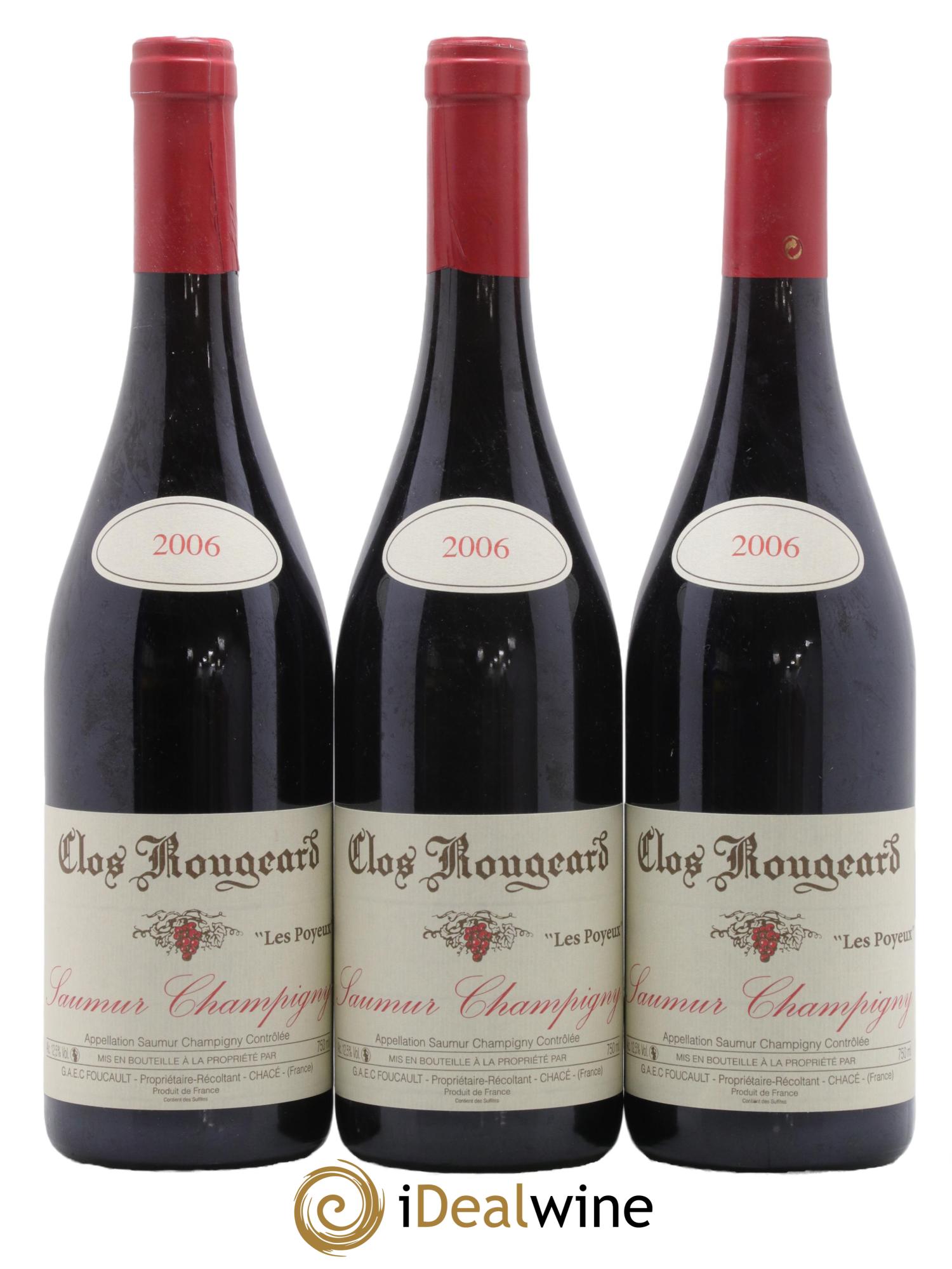 Saumur-Champigny Les Poyeux Clos Rougeard 2006 - Lot de 3 bouteilles - 0
