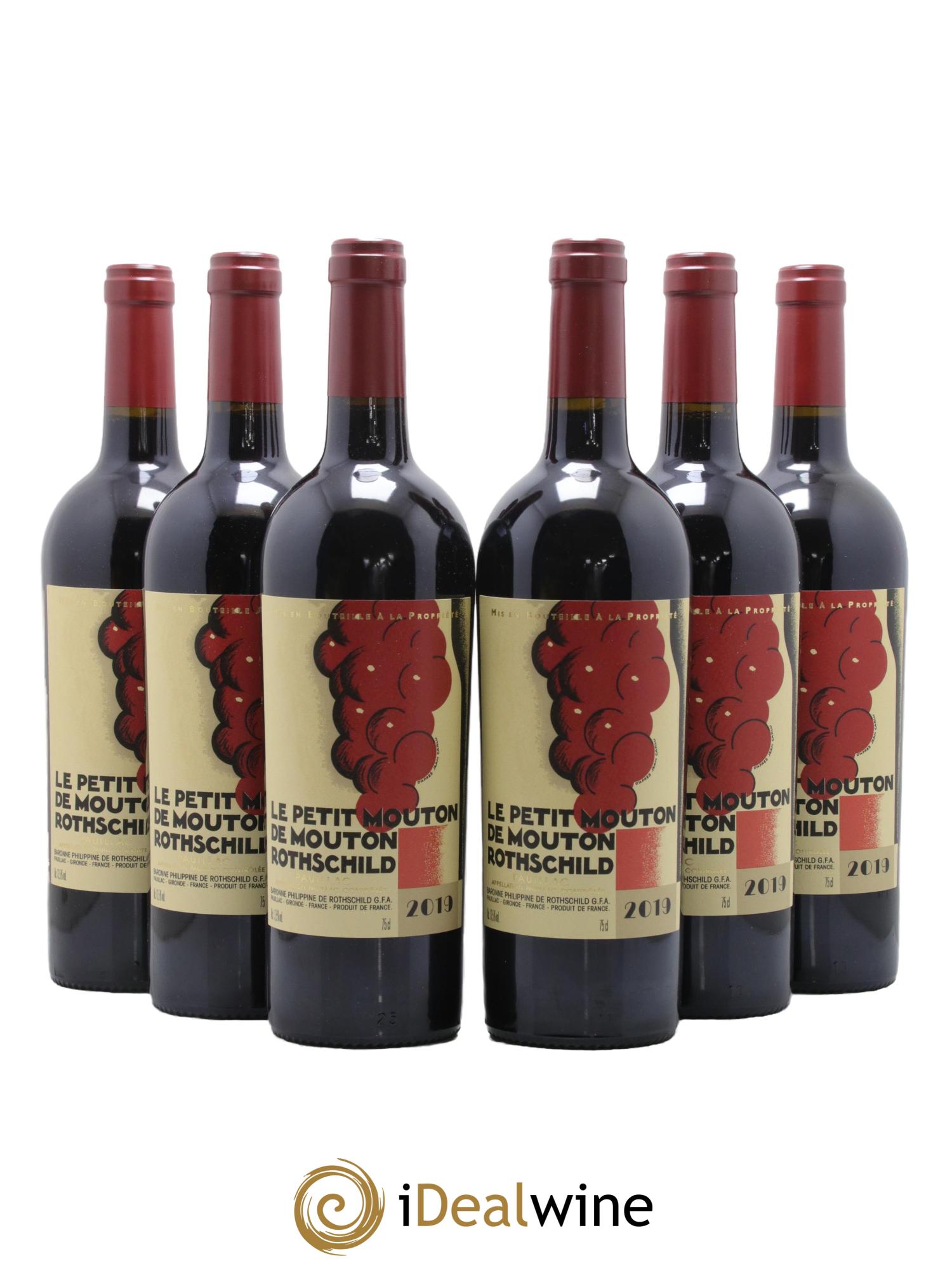 Petit Mouton Second Vin 2019 - Lot de 6 bouteilles - 0