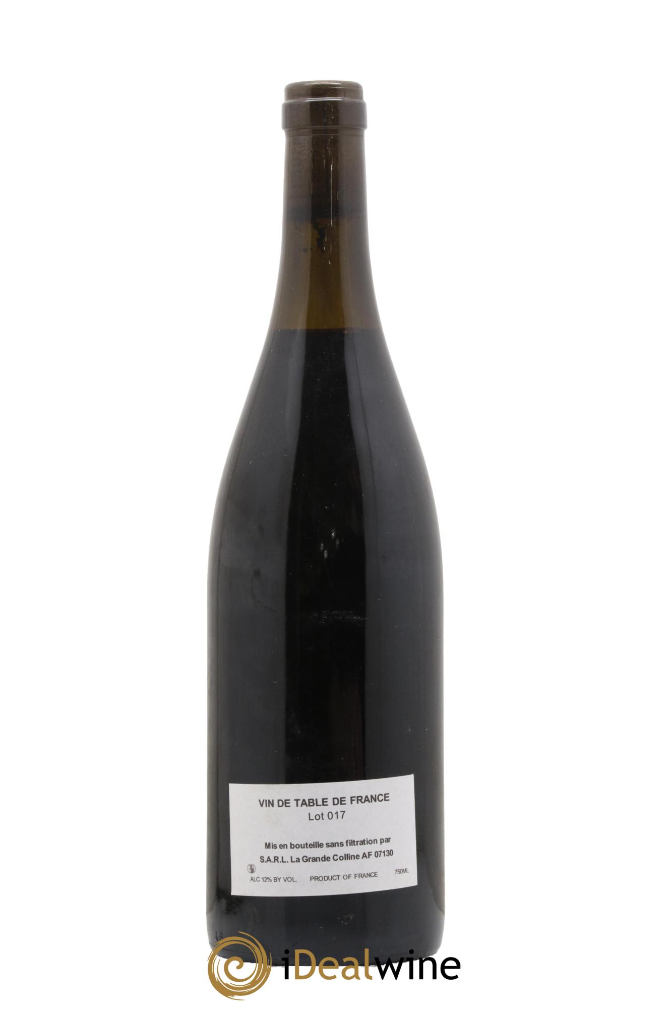Vin de France (Ex Cornas) Hirotake Ooka - Domaine La Grande Colline 2017 - Lot de 1 bouteille - 1
