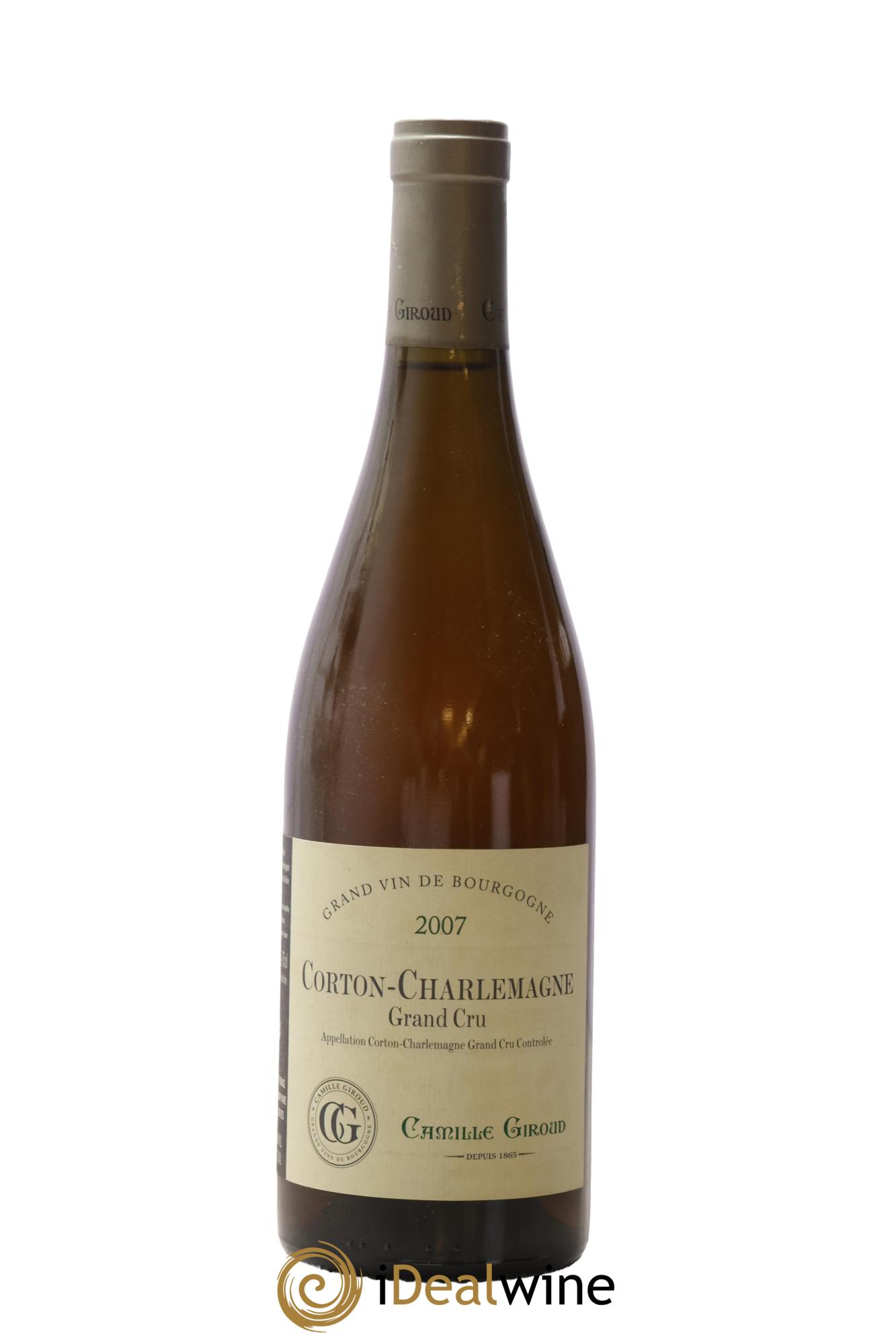 Corton-Charlemagne Grand Cru Camille Giroud (Domaine) 2007 - Lot de 1 bouteille - 0