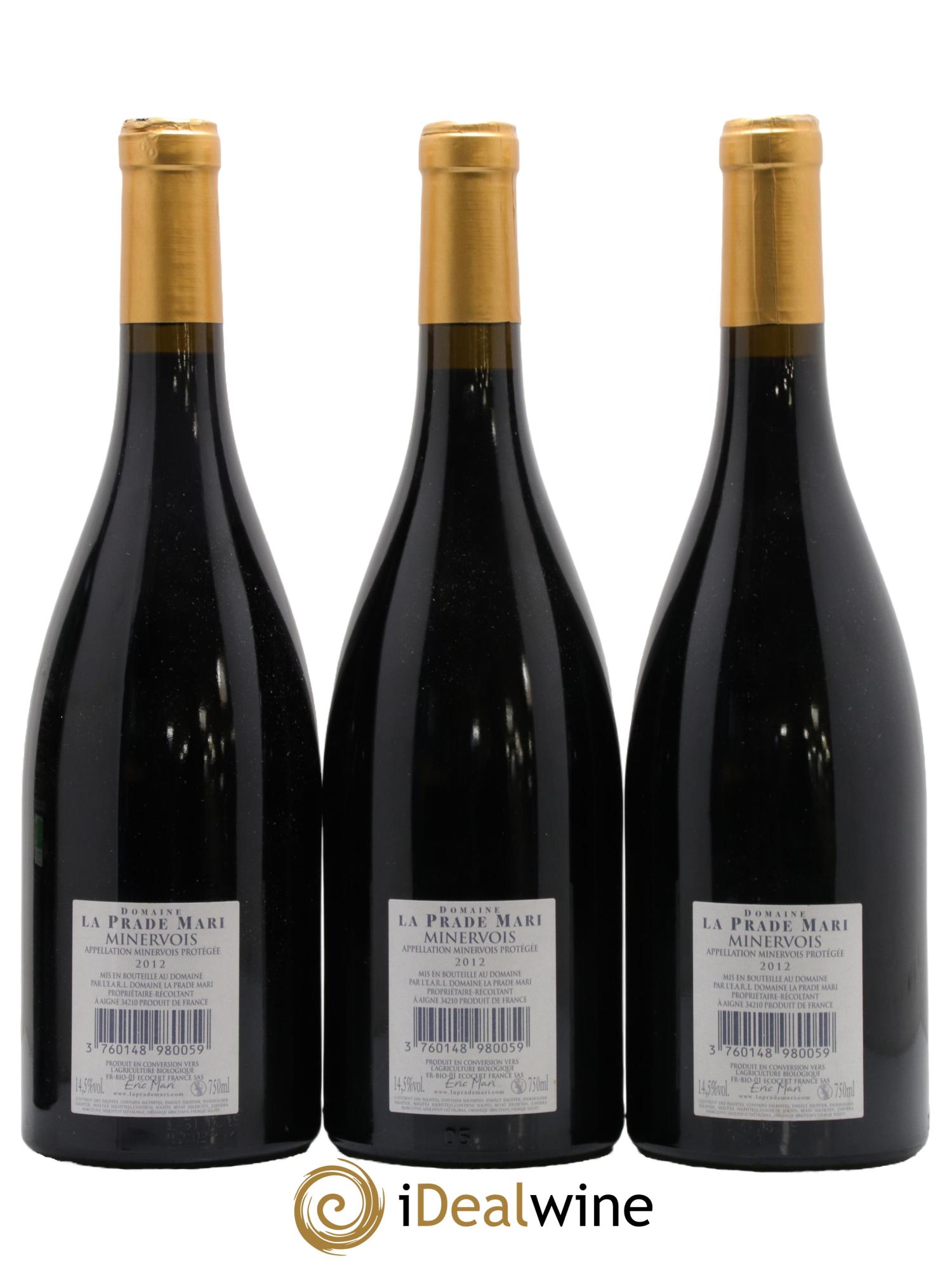 Minervois Trésor Des Anges La Prade Mari 2012 - Posten von 3 Flaschen - 1
