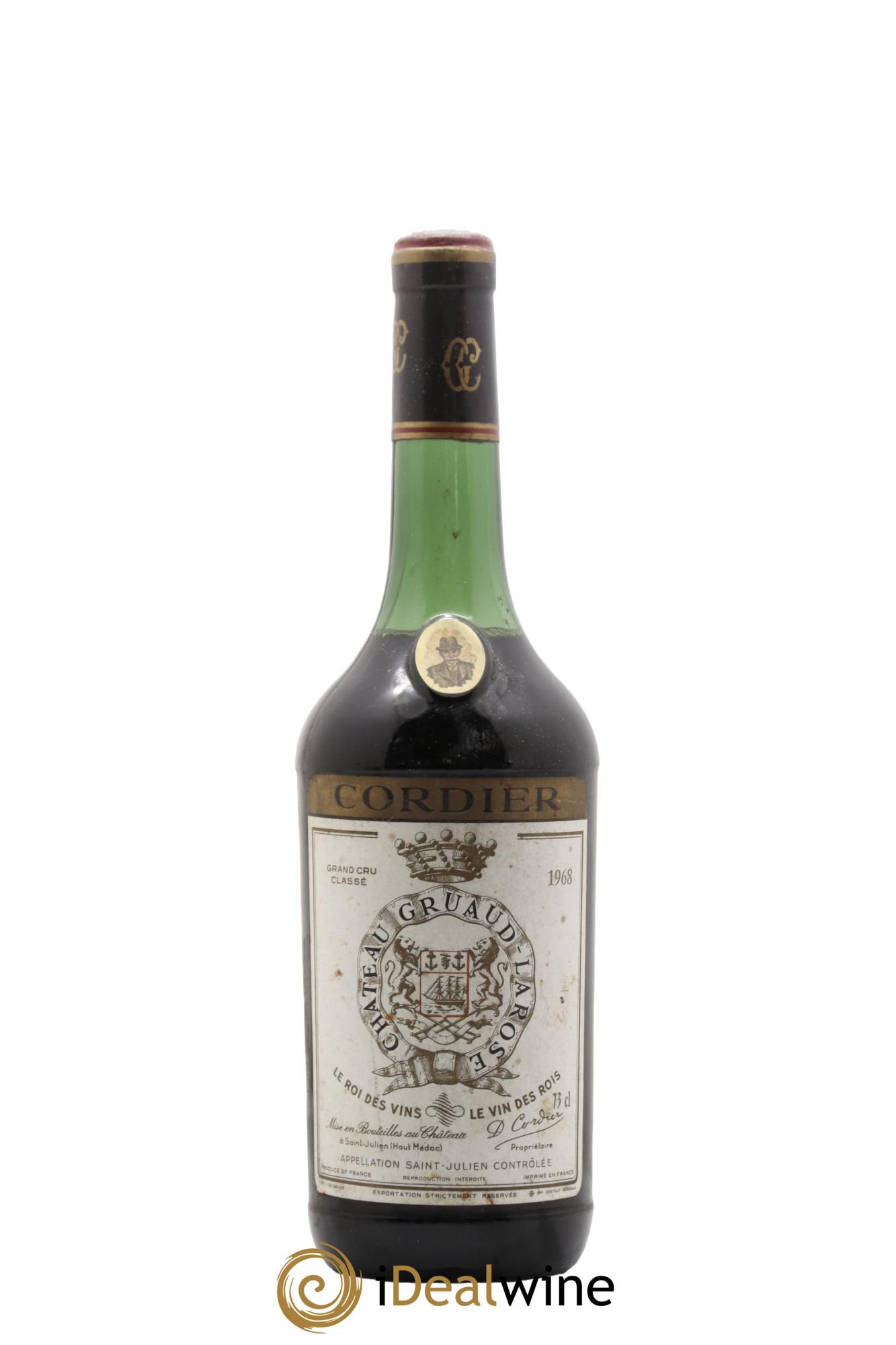 Château Gruaud Larose 2ème Grand Cru Classé 1968 - Lot de 1 bouteille - 0