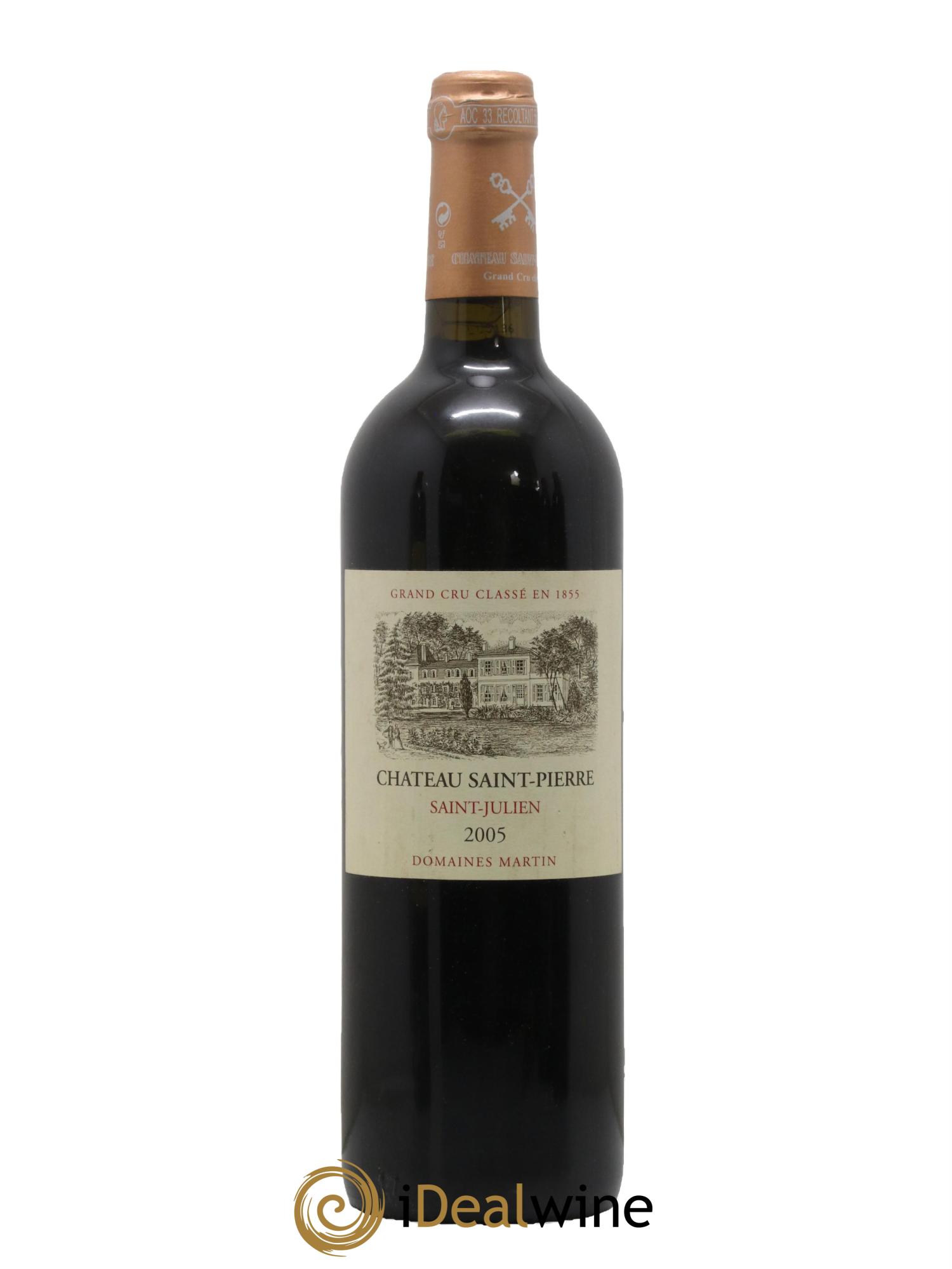 Château Saint-Pierre 4ème Grand Cru Classé 2005 - Lot de 1 bouteille - 0