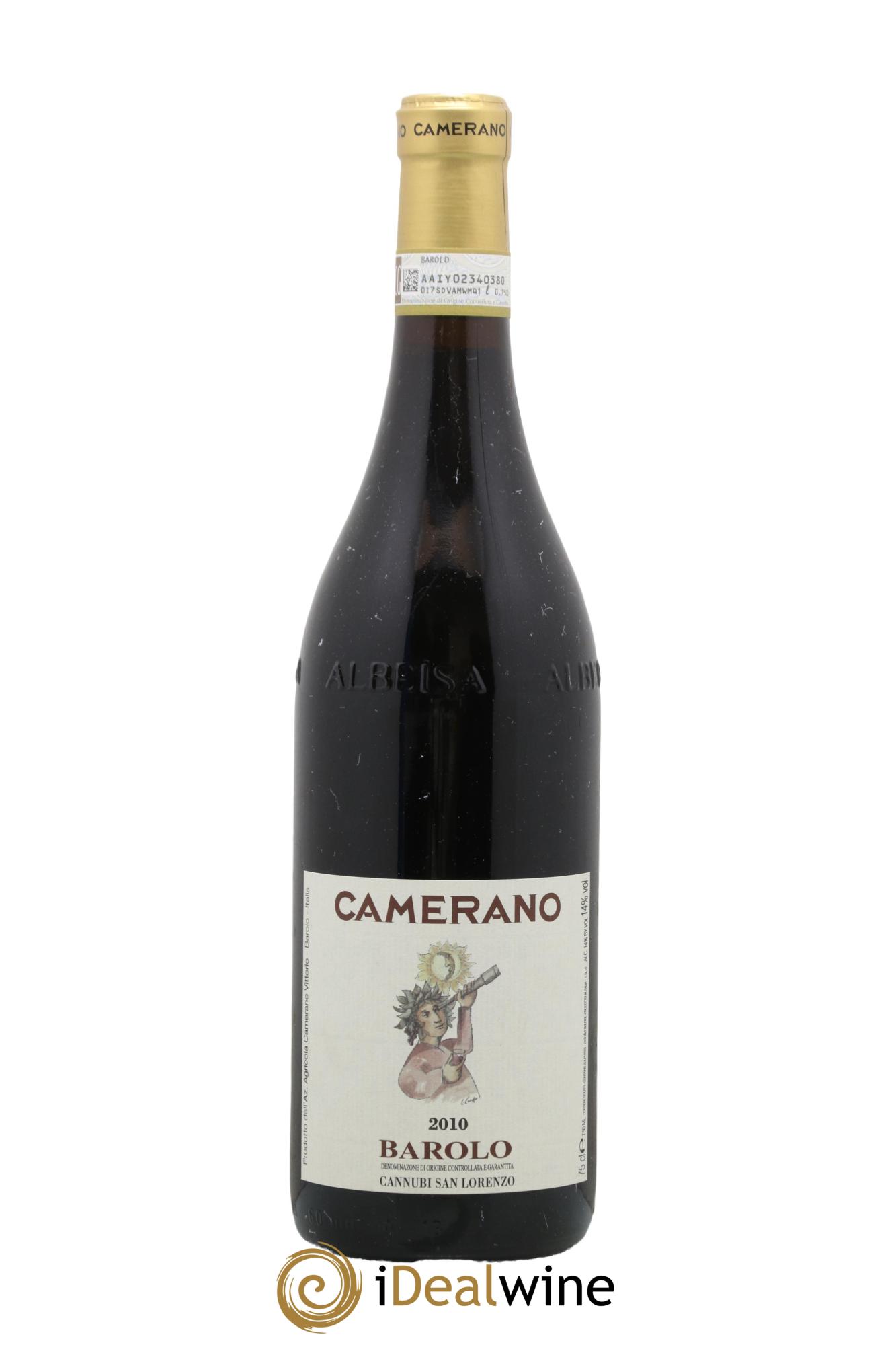 Barolo Camerano Cannubi San Lorenzo 2010 - Lot de 1 bouteille - 0