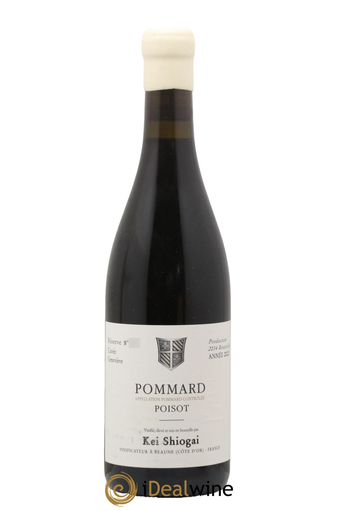 Pommard Poisot cuvée Geneviève Kei Shiogai 2022 - Lotto di 1 bottiglia - 0