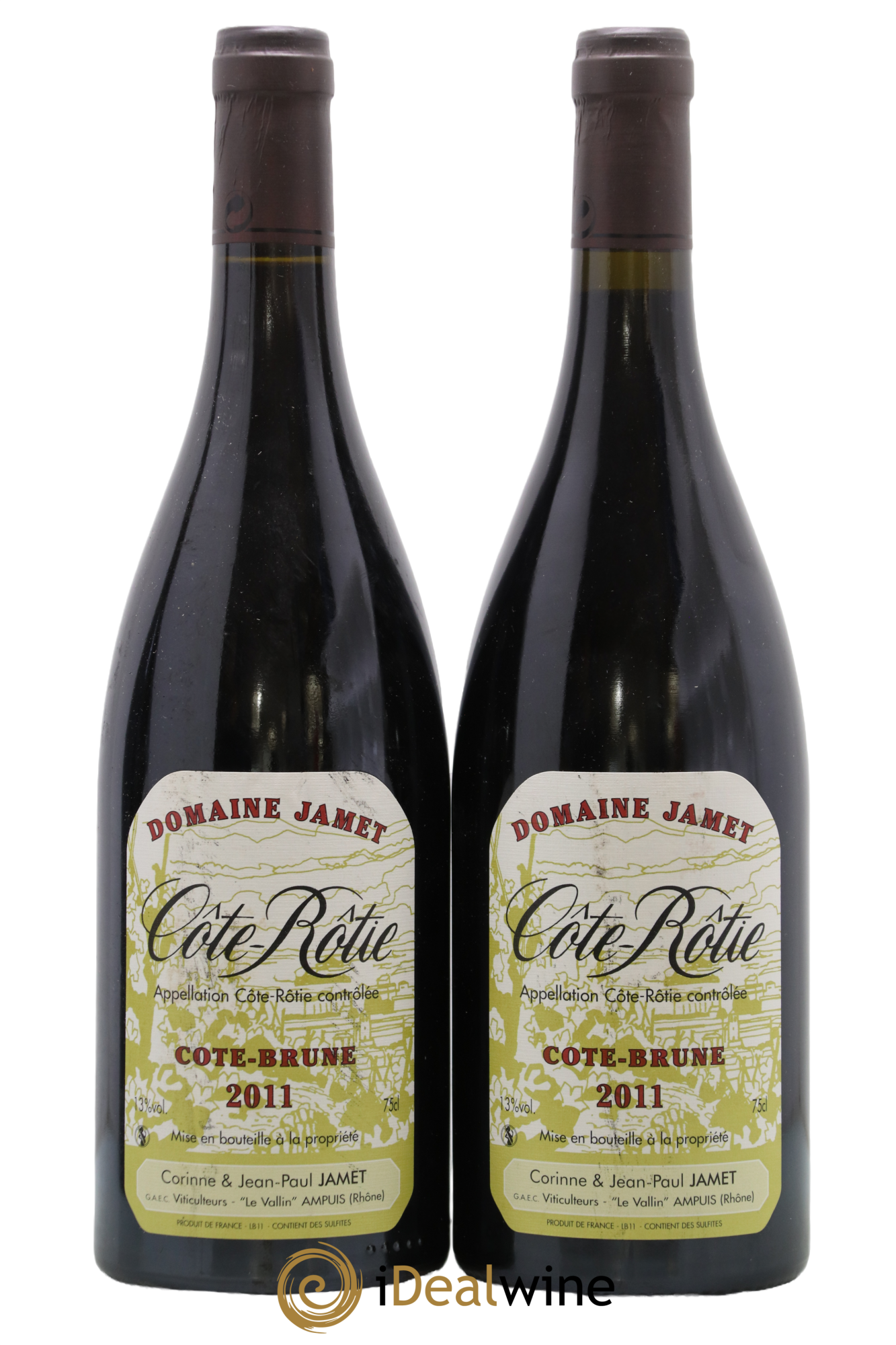 Côte-Rôtie Côte Brune Jamet (Domaine) 2011 - Lot de 2 bouteilles - 0