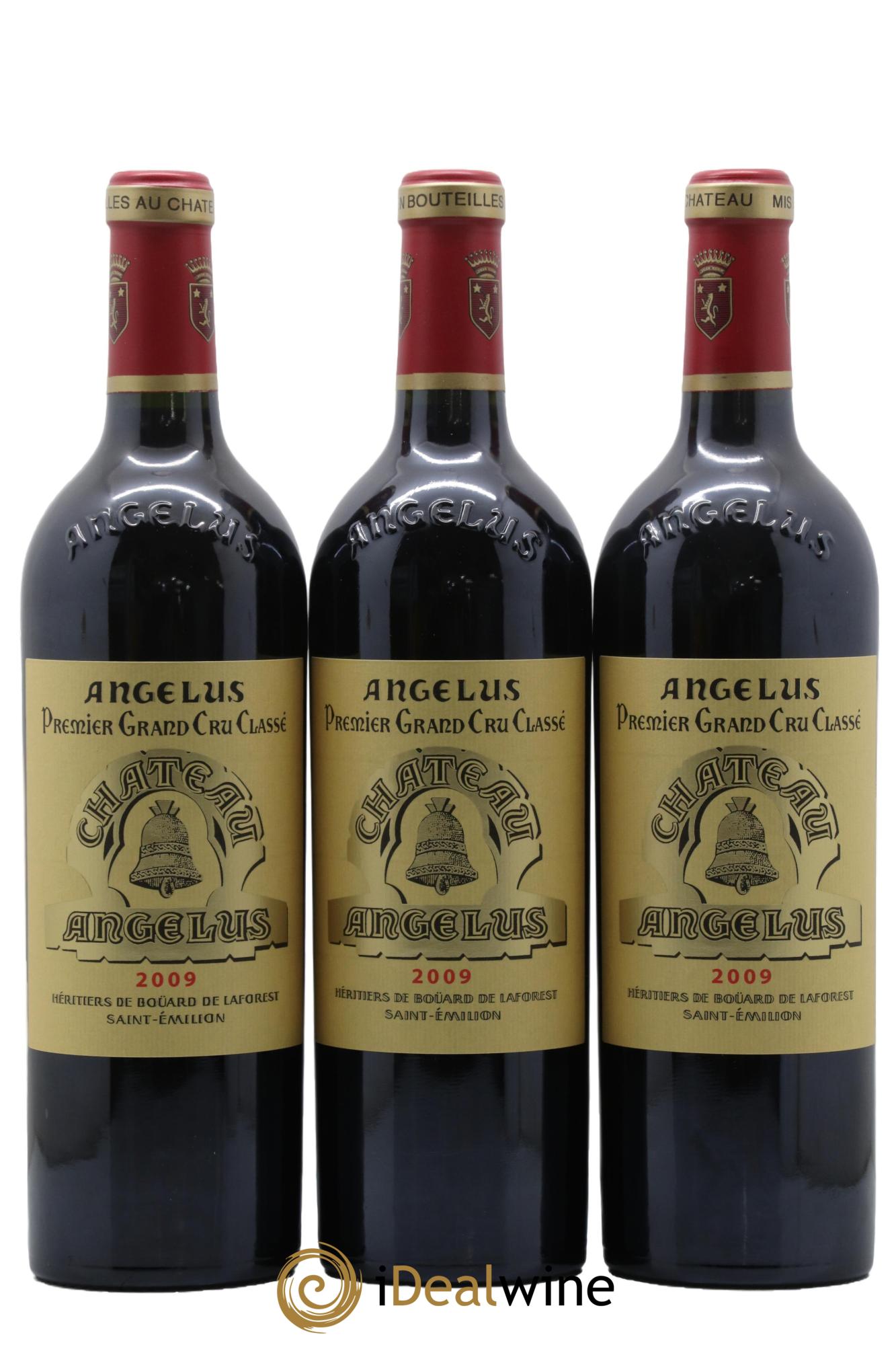 Château Angélus 1er Grand Cru Classé A 2009 - Lot de 3 bouteilles - 0