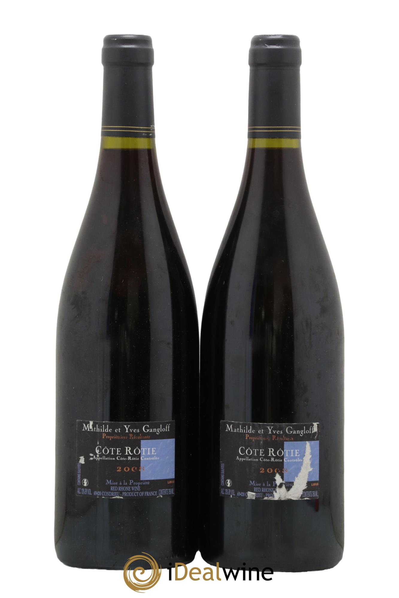 Côte-Rôtie La Barbarine Gangloff (Domaine) 2008 - Lot de 2 bouteilles - 1