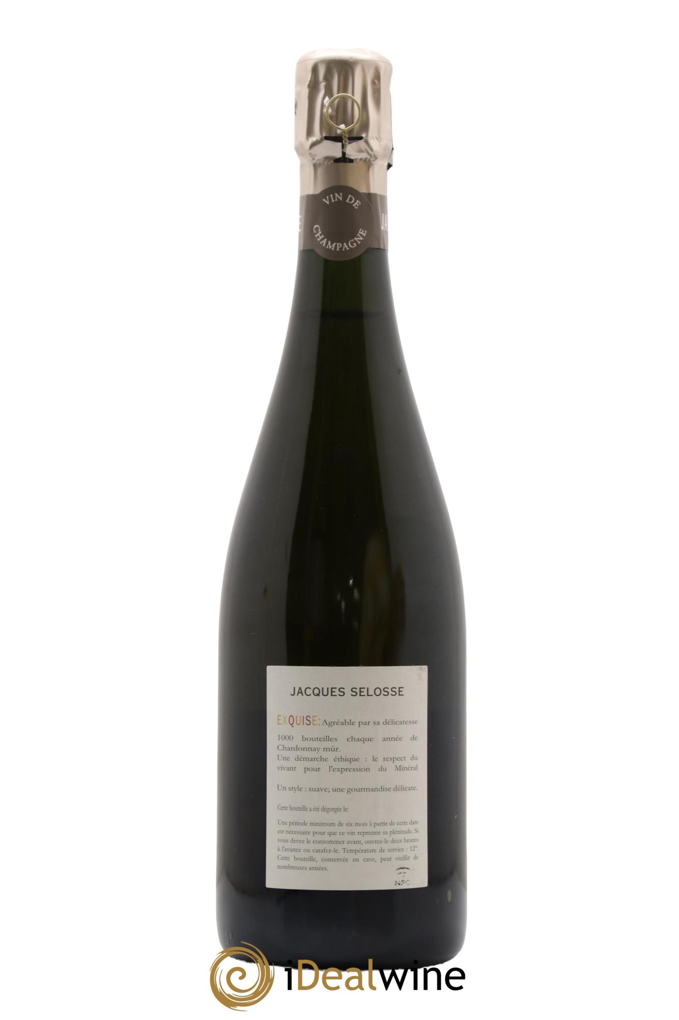 Exquise NV Jacques Selosse - Lot de 1 bouteille - 1
