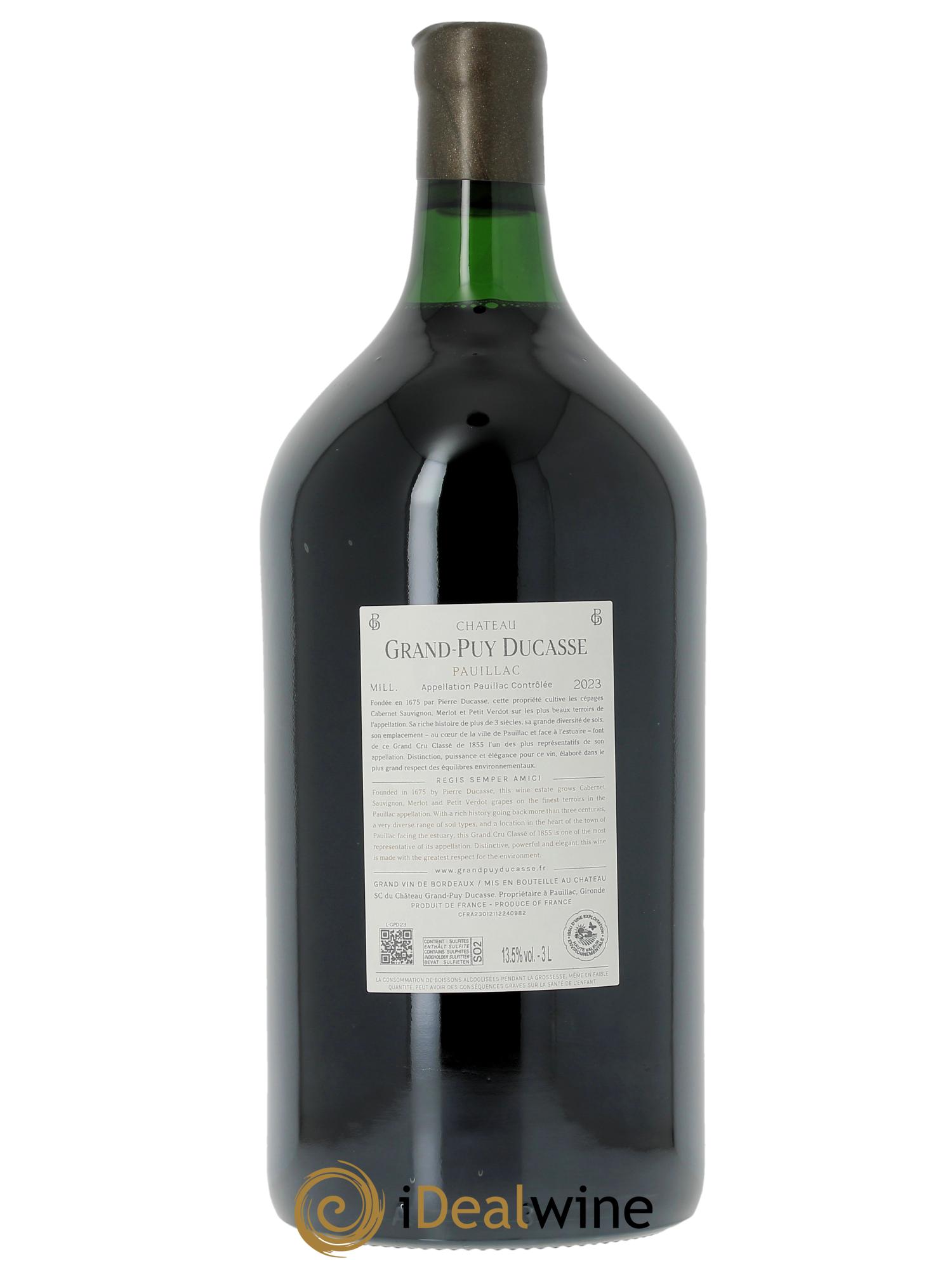 Château Grand Puy Ducasse 5ème Grand Cru Classé  2023 - Lot de 1 double magnum - 2