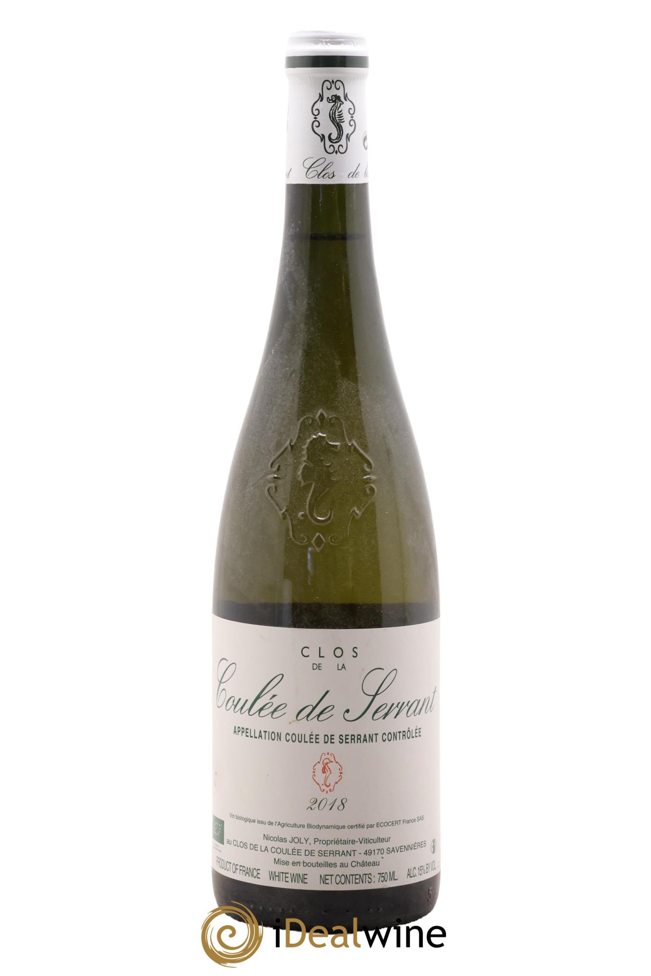 Savennières Clos de la Coulée de Serrant Vignobles de la Coulée de Serrant - Nicolas Joly 2018 - Lot of 1 bottle - 0