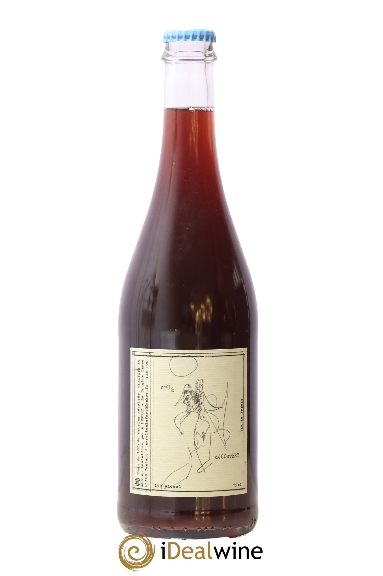 Vin de France Cru Et Découvert Aurélien Lefort 2020 - Posten von 1 Flasche - 0