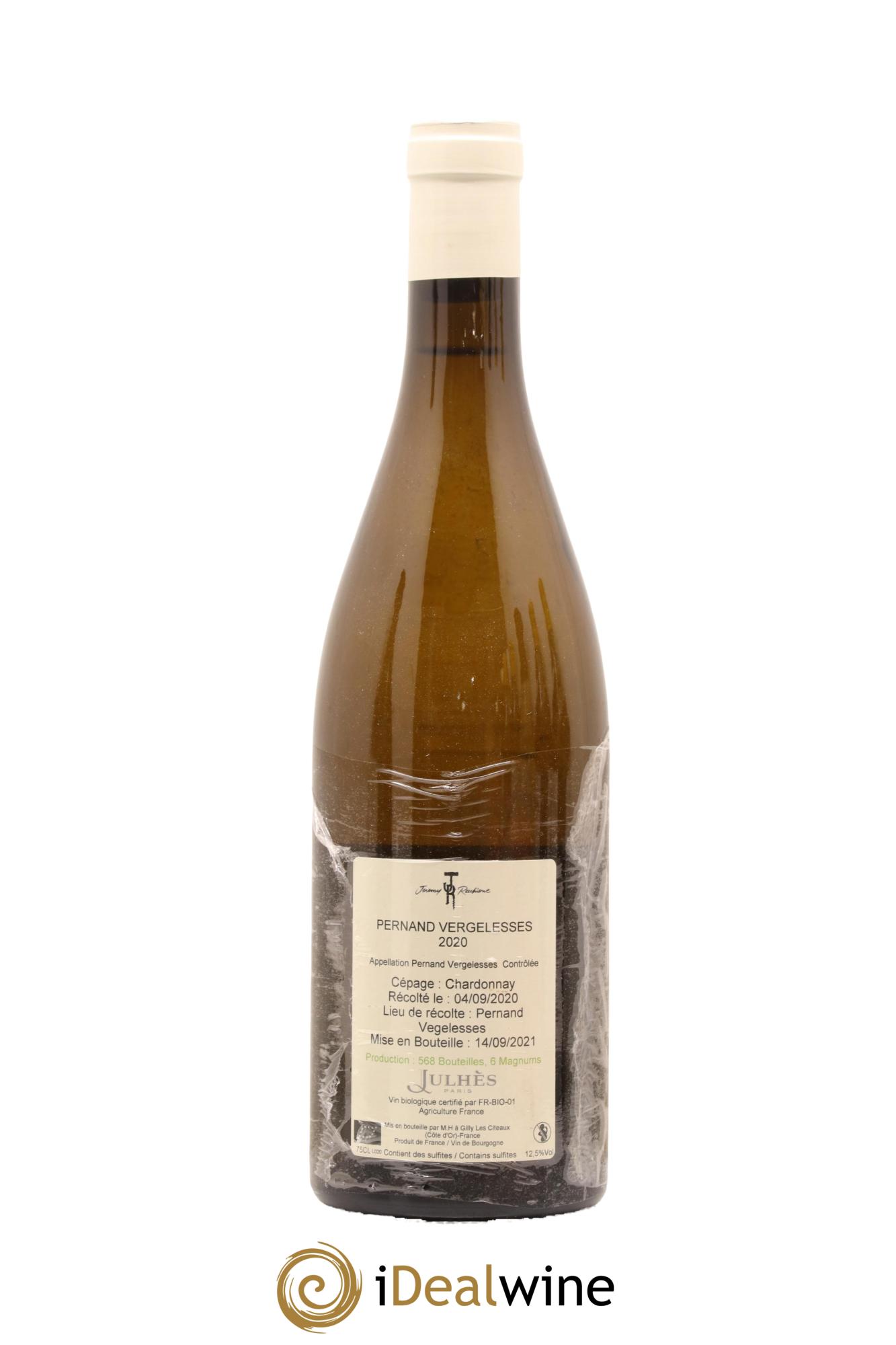 Pernand-Vergelesses Jeremy Recchione 2020 - Lot de 1 bouteille - 1