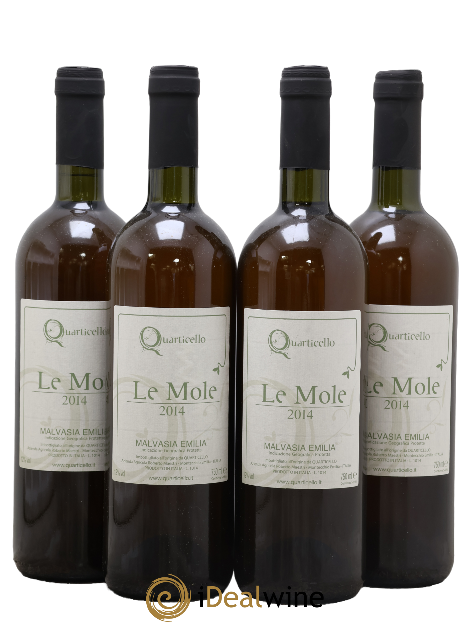 Italie Malvasia Emilia IGP Le Mole Quarticello 2014 - Lot of 4 bottles - 0