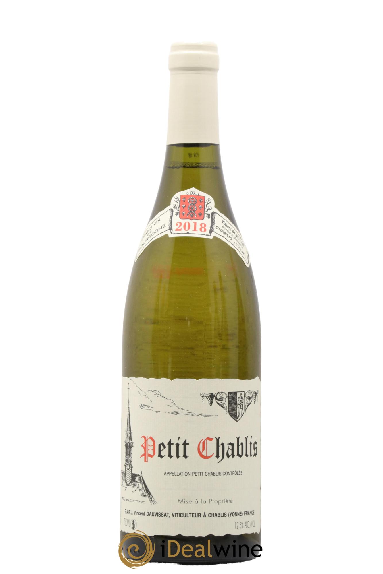 Petit Chablis Vincent Dauvissat (Domaine) 2018 - Lot de 1 bouteille - 0