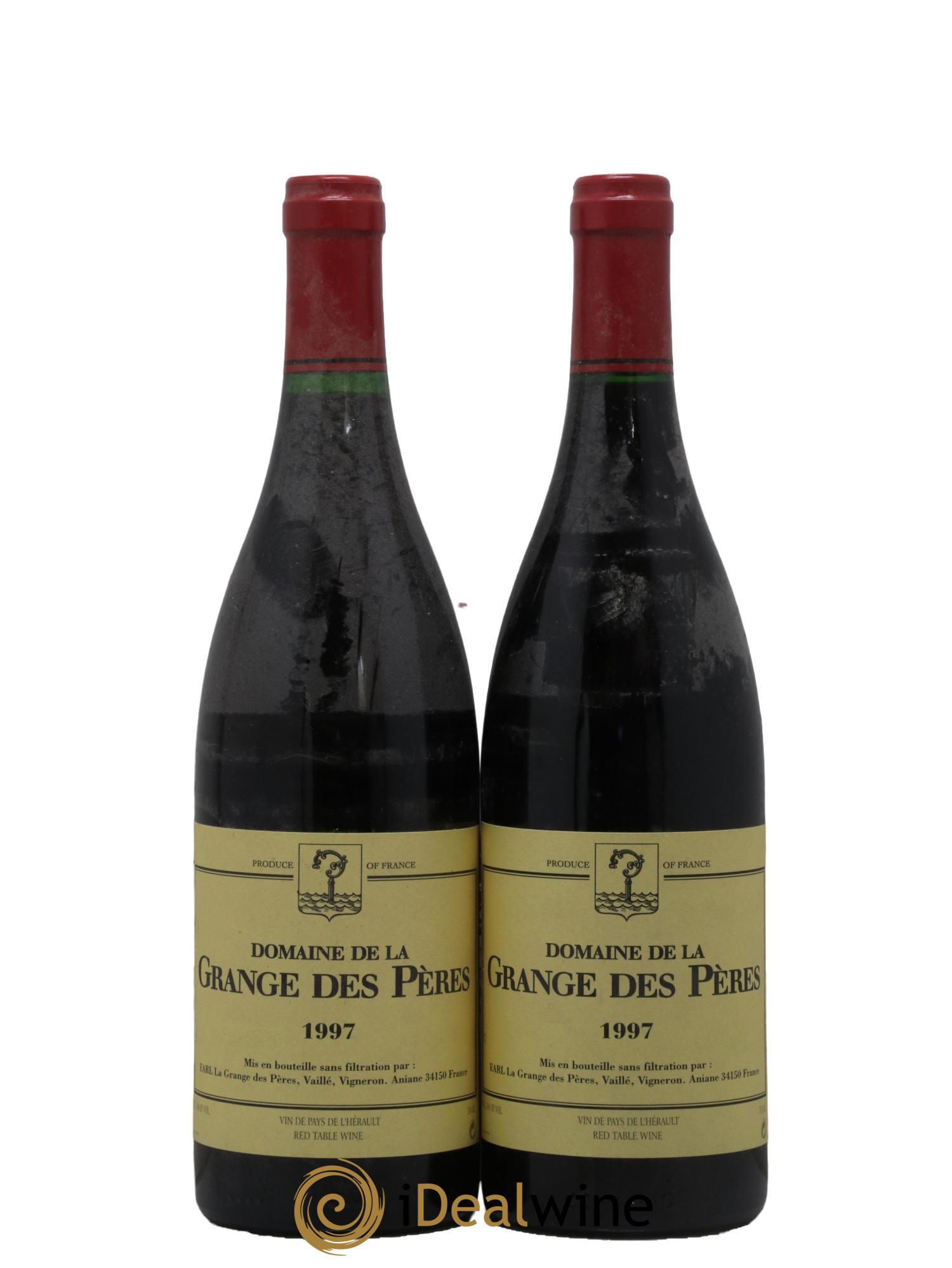 Pays d'Hérault Grange des Pères Laurent Vaillé 1997 - Lot de 2 bouteilles - 0