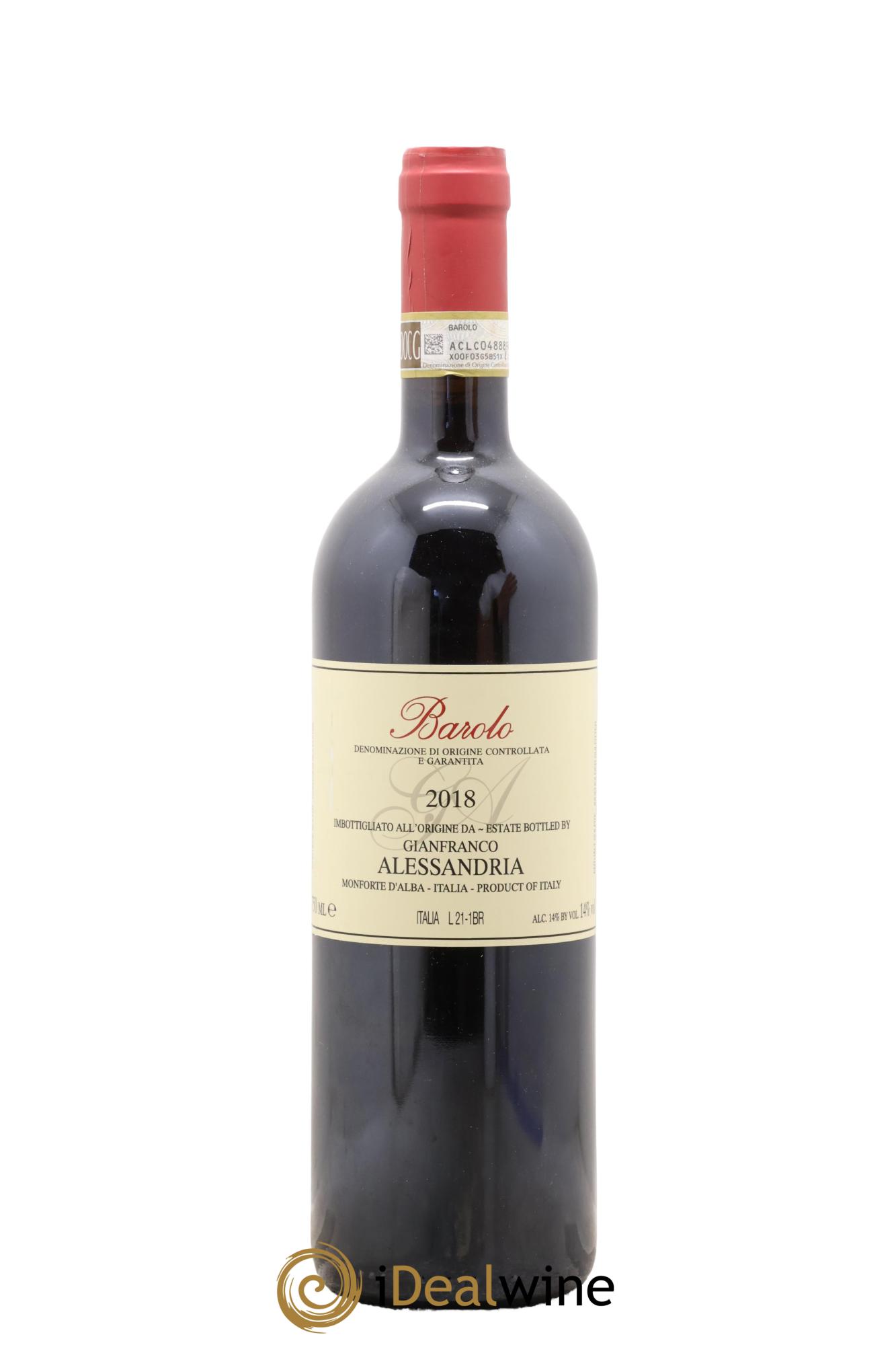 Barolo Gianfranco Alessandria 2018 - Lot de 1 bouteille - 0