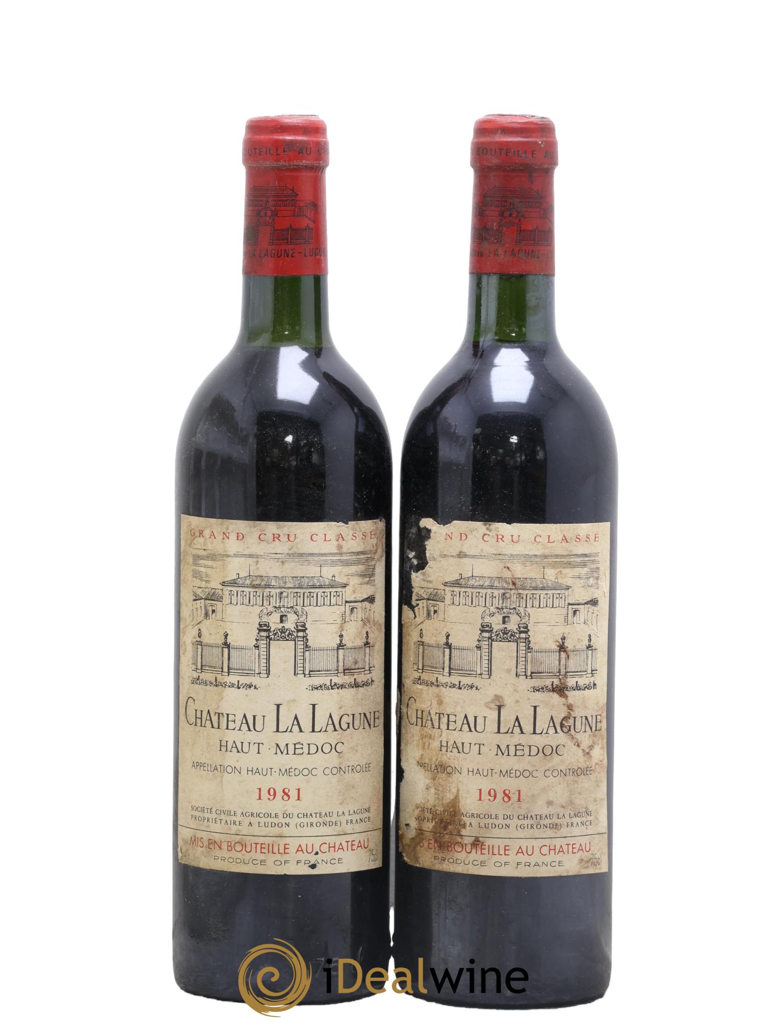 Château la Lagune 3ème Grand Cru Classé 1981 - Lot de 2 bouteilles - 0