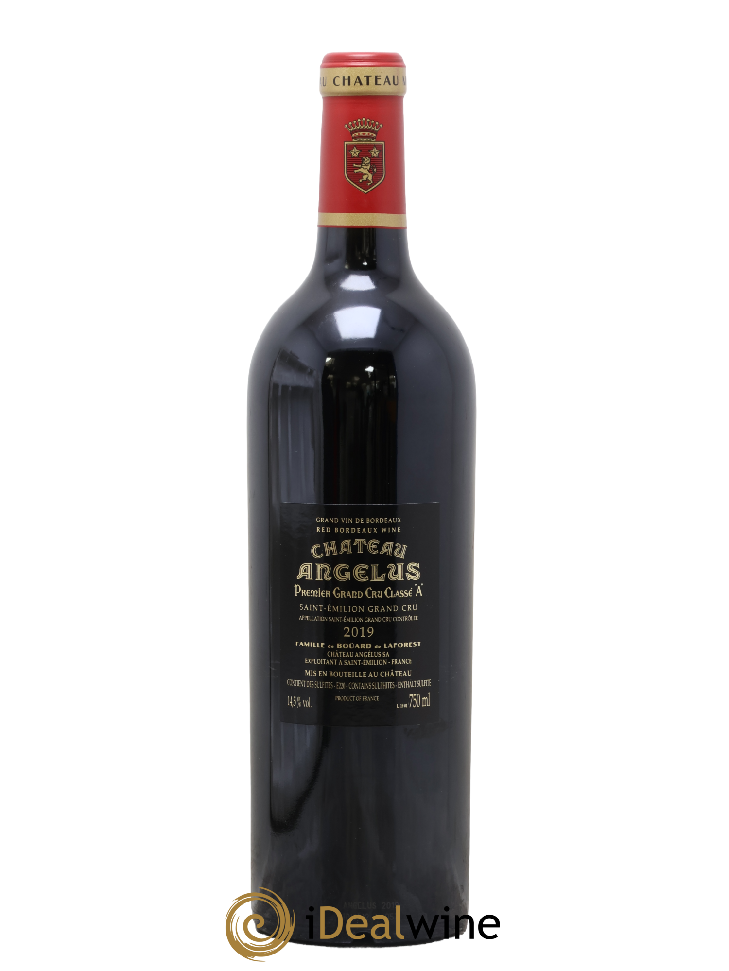 Château Angélus 1er Grand Cru Classé A 2019 - Lot de 1 bouteille - 1