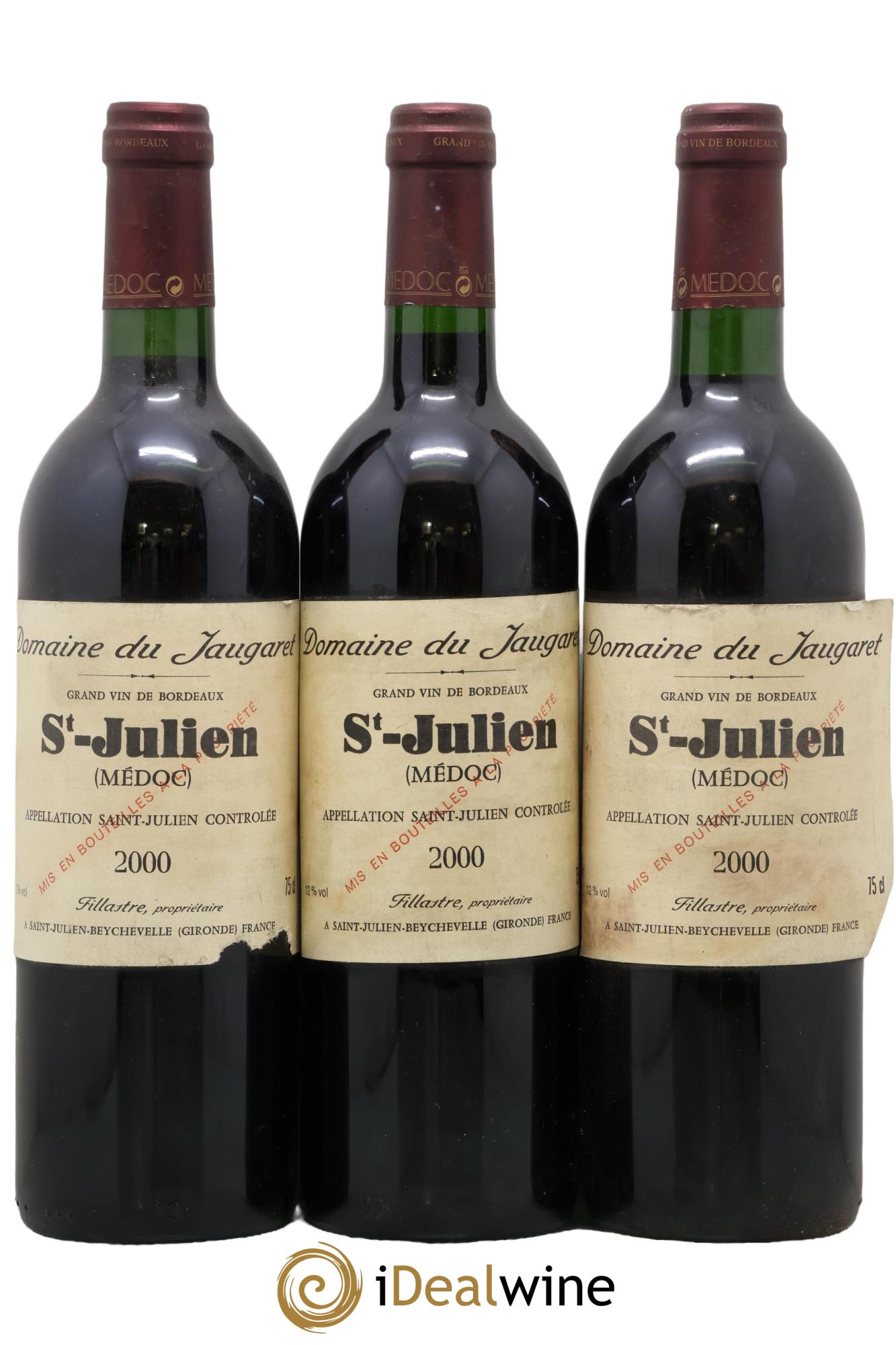 Domaine du Jaugaret 2000 - Lot de 3 bouteilles - 0