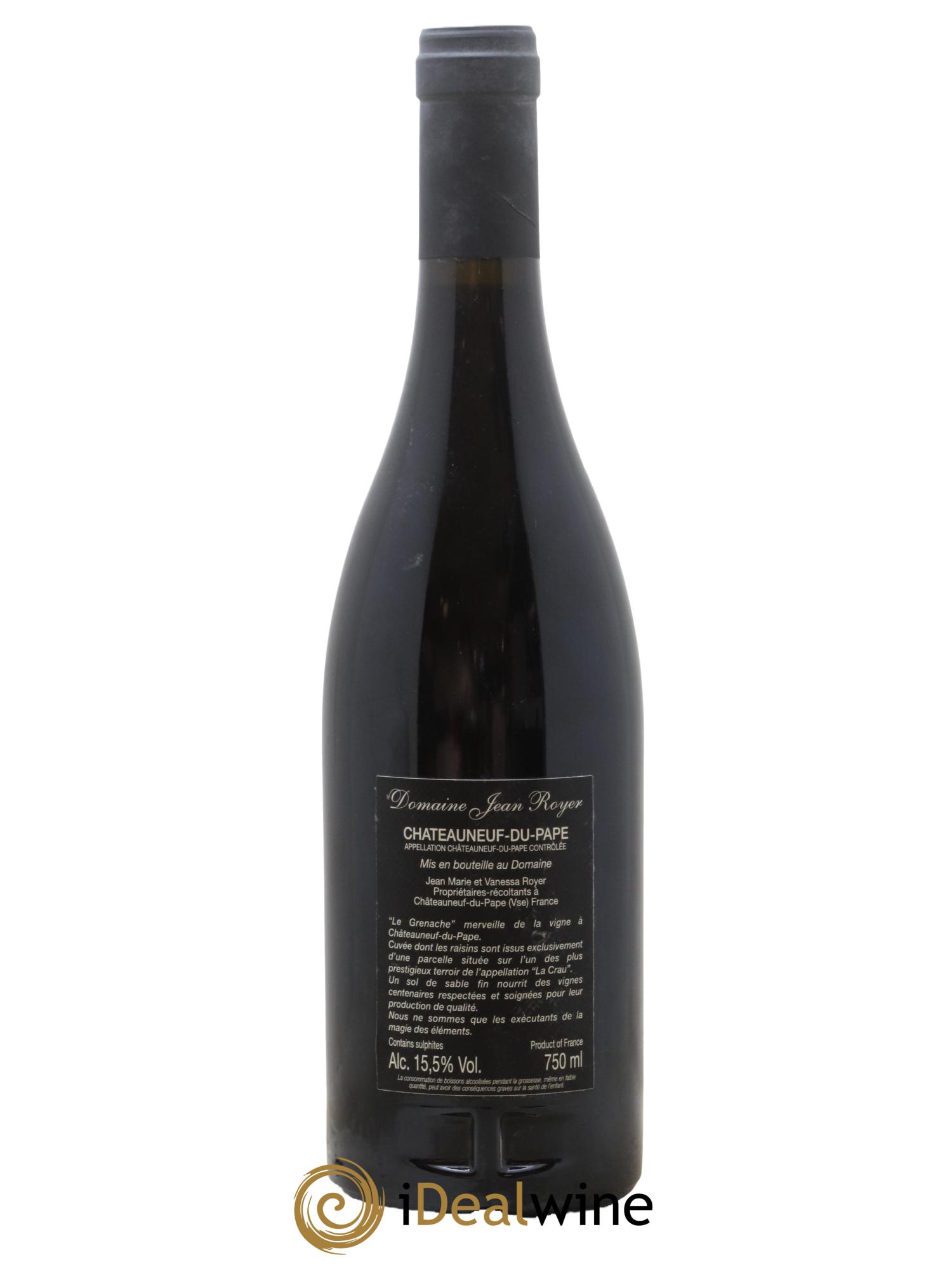 Châteauneuf-du-Pape Les Sables De La Crau Domaine Jean Royer 2015 - Lot de 1 bouteille - 1