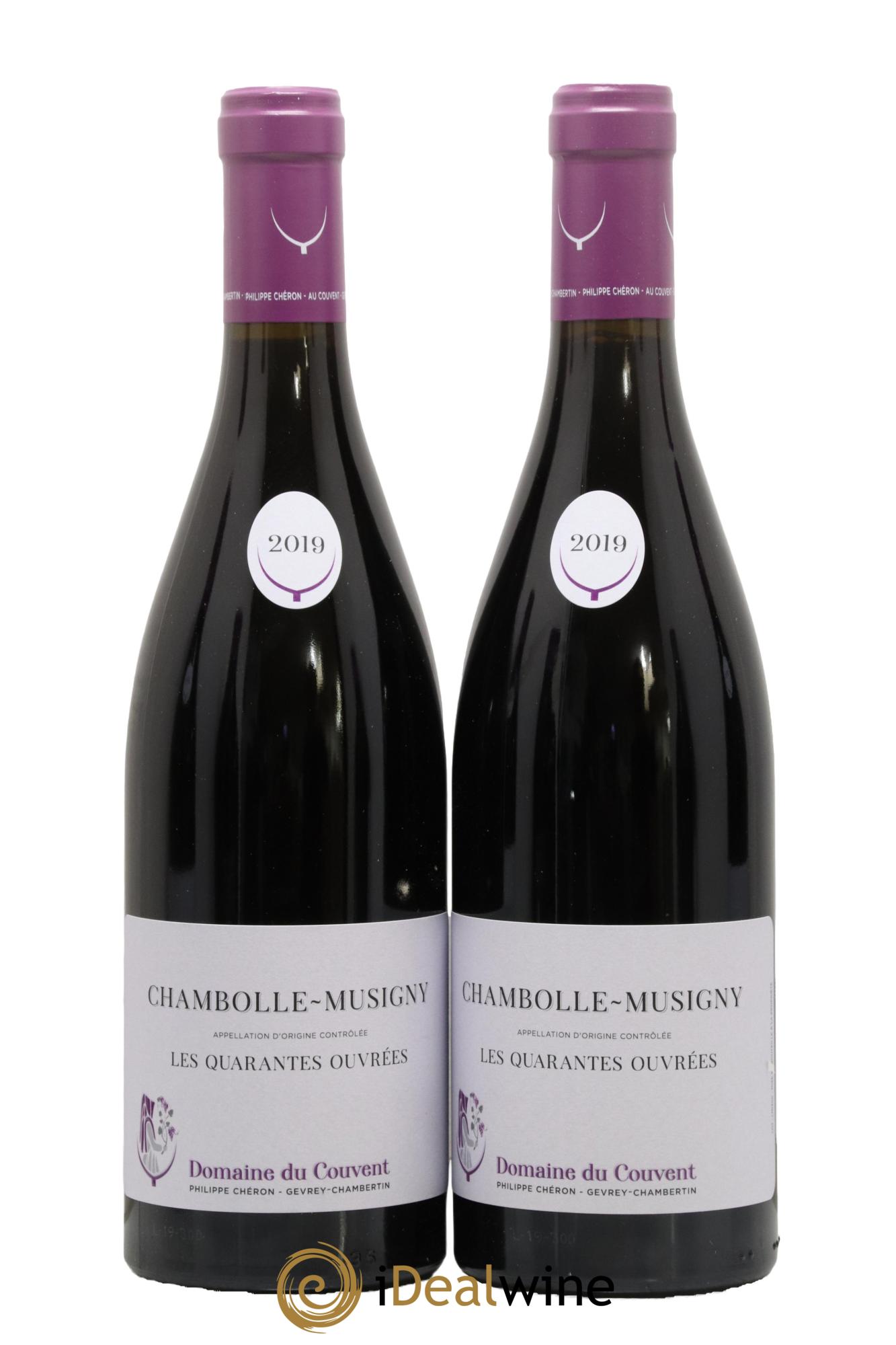 Chambolle-Musigny Les Quarantes Ouvrées Domaine du Couvent 2019 - Lotto di 2 bottiglie - 0