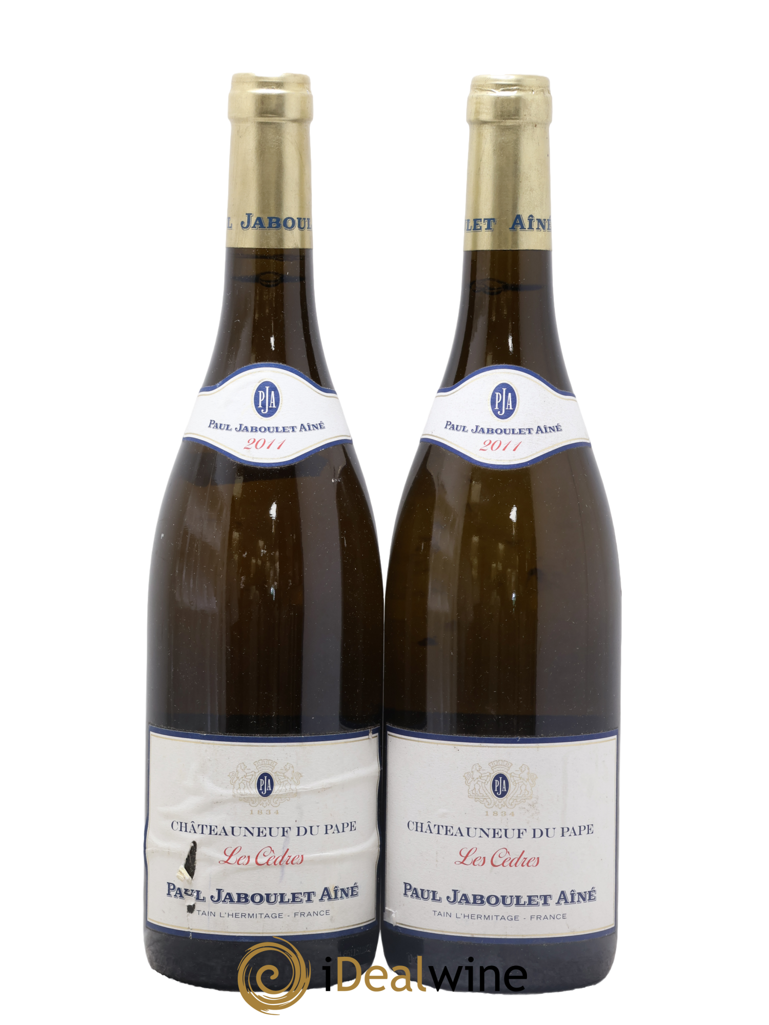 Châteauneuf-du-Pape Les Cèdres Paul Jaboulet Ainé 2011 - Lot de 2 bouteilles - 0