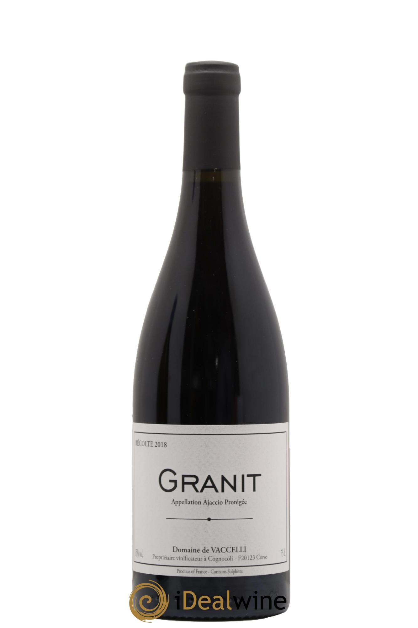 Ajaccio Granit Vaccelli 2018 - Lot de 1 bouteille - 0