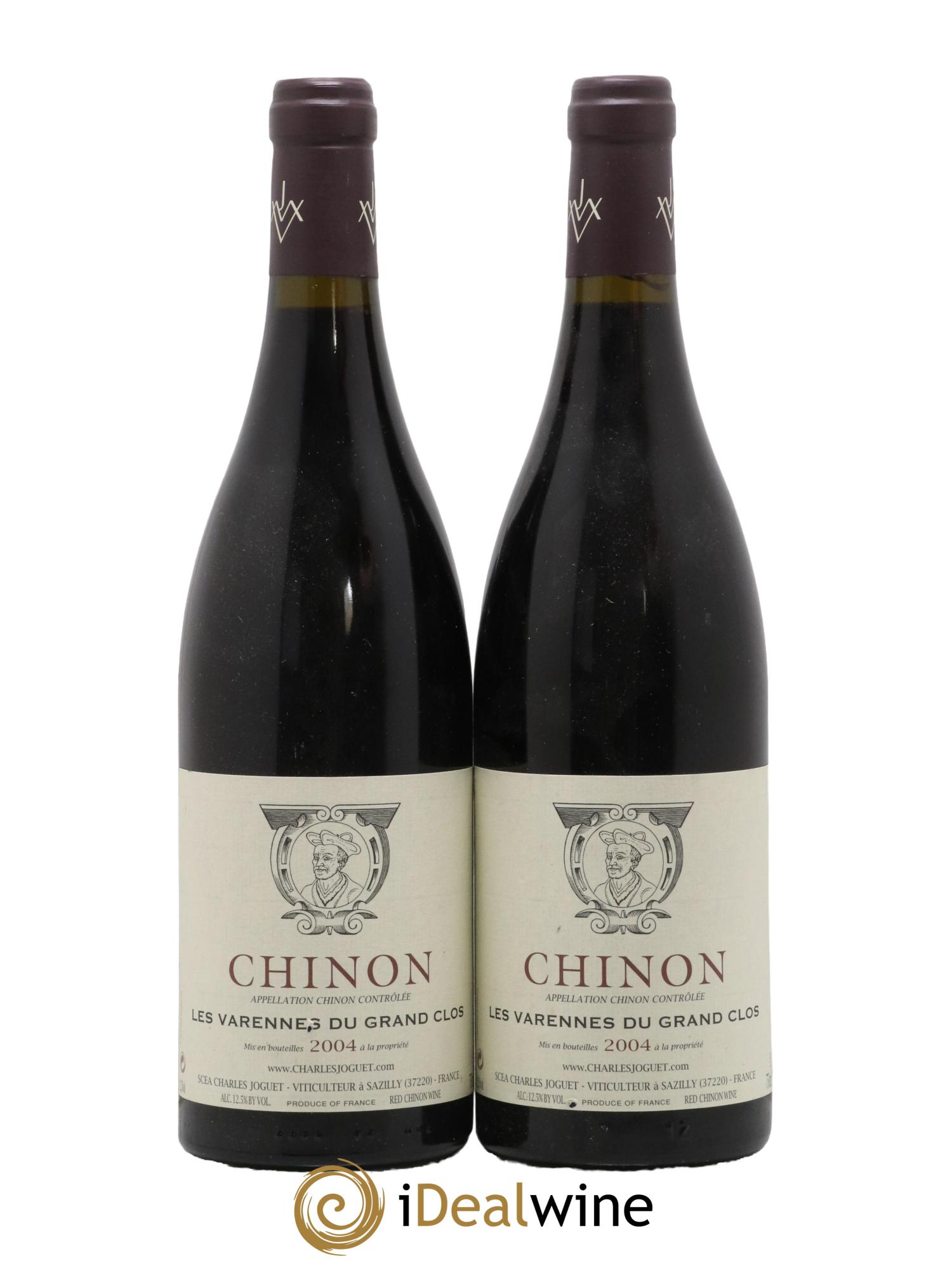 Chinon Les Varennes du Grand Clos Charles Joguet 2004 - Lot of 2 bottles - 0