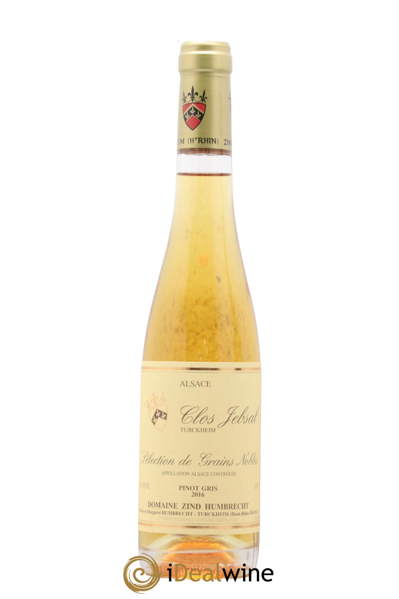 Alsace Pinot Gris Clos Jebsal Sélection de Grains Nobles Zind-Humbrecht (Domaine) 2016 - Posten von 1 Demi-Flasche - 0
