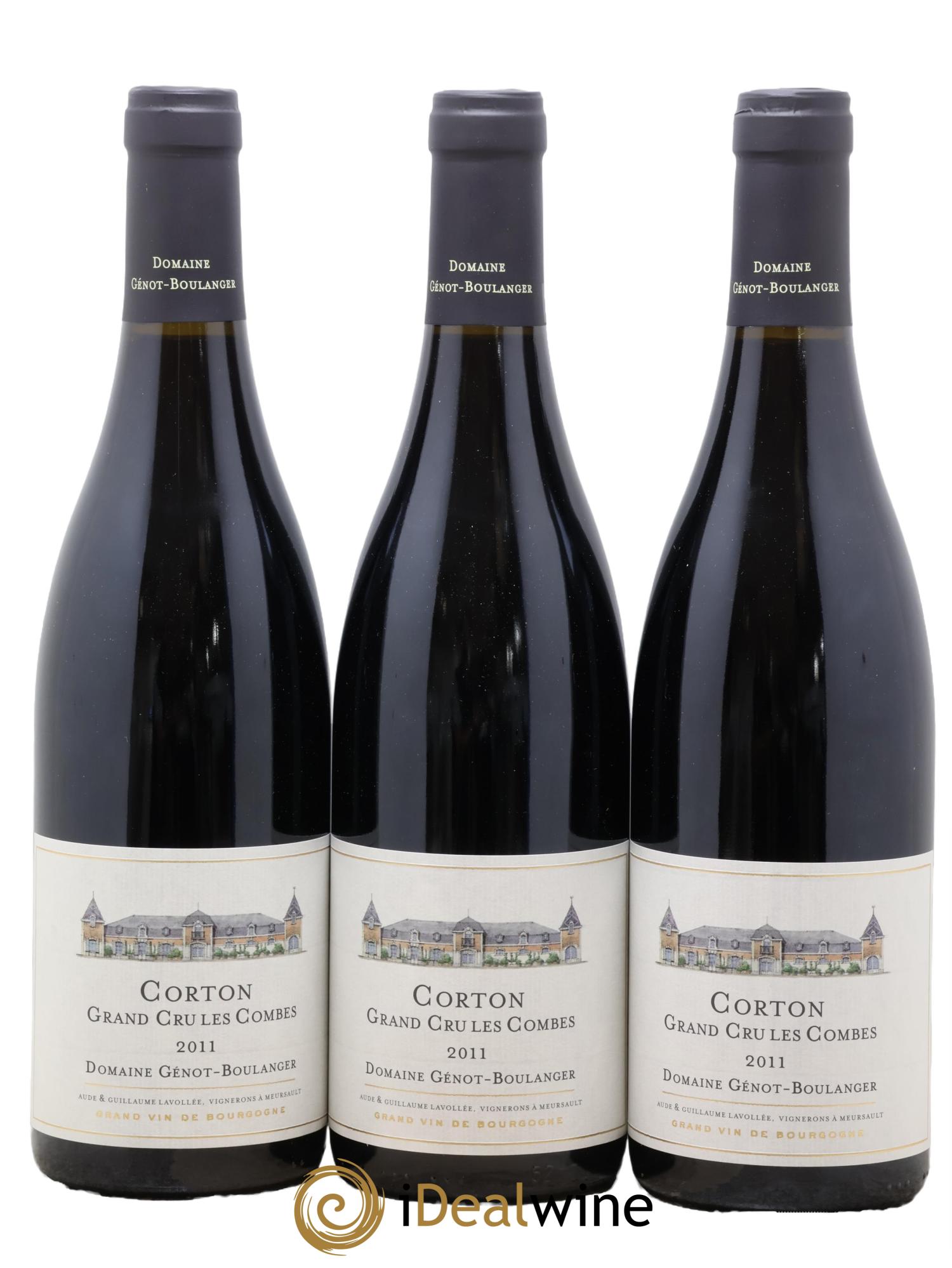 Corton Grand Cru Les Combes Génot-Boulanger (Domaine) 2011 - Lot of 3 bottles - 0