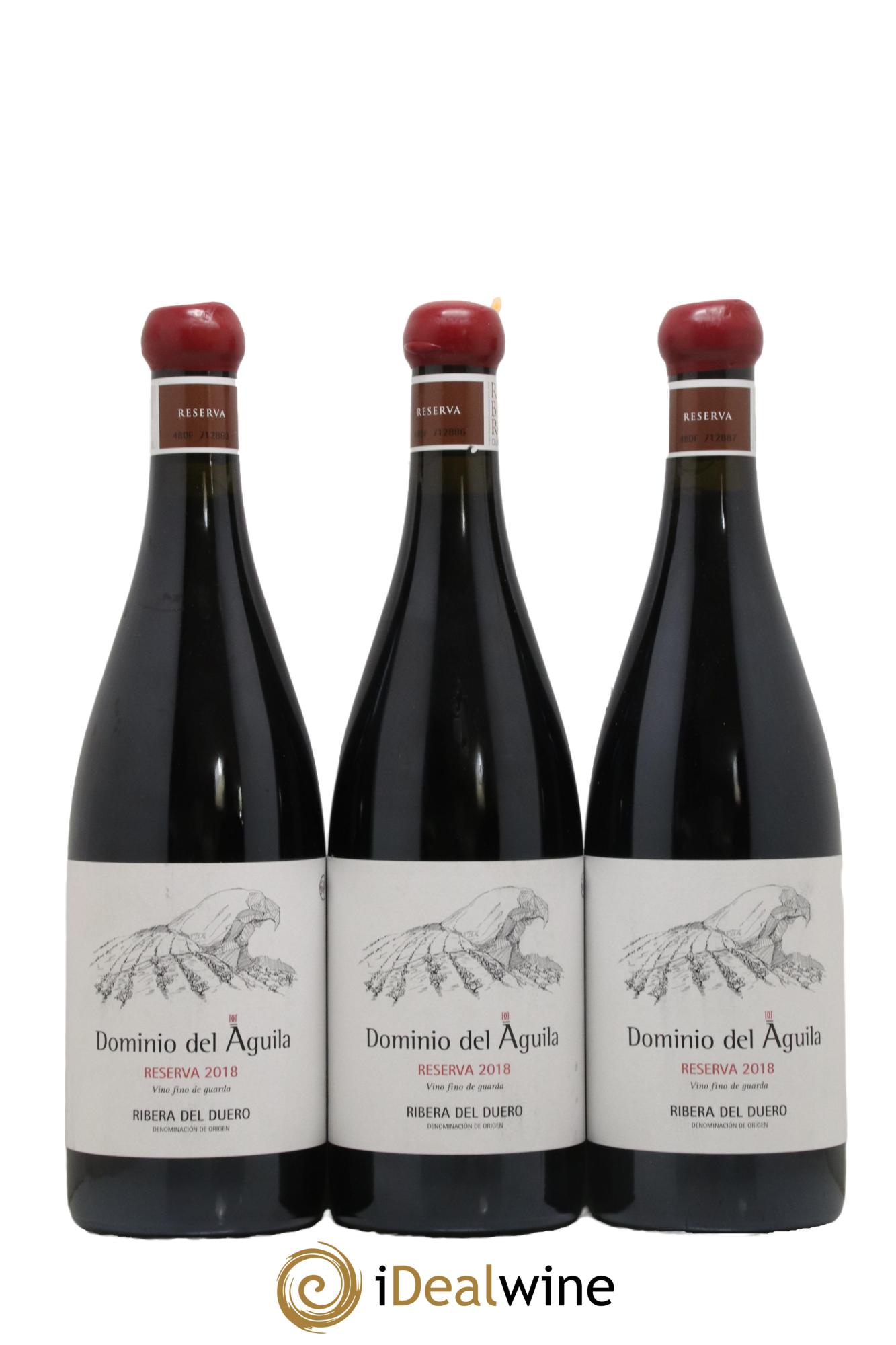 Ribera Del Duero DO Reserva Domino Del Aguila 2018 - Lot de 3 bouteilles - 0