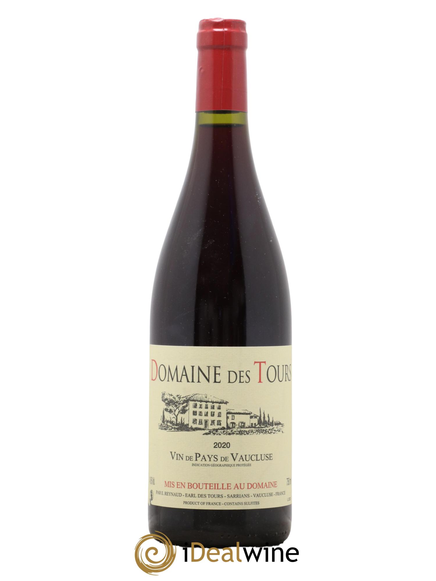 Vaucluse (Vin de Pays de Vaucluse) Domaine des Tours Emmanuel Reynaud 2020 - Lot de 1 bouteille - 0