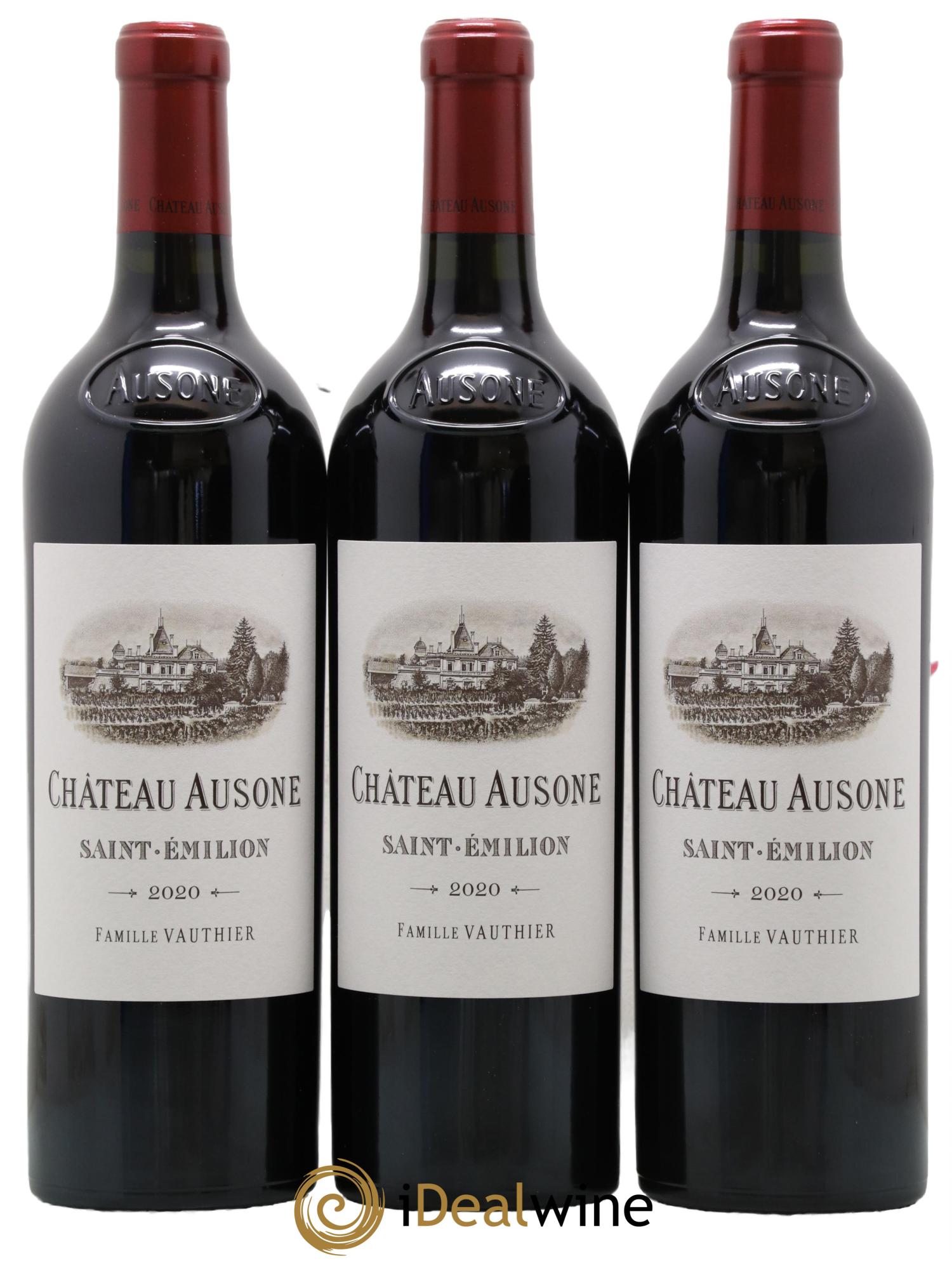 Château Ausone 1er Grand Cru Classé A 2020 - Lot de 3 bouteilles - 1