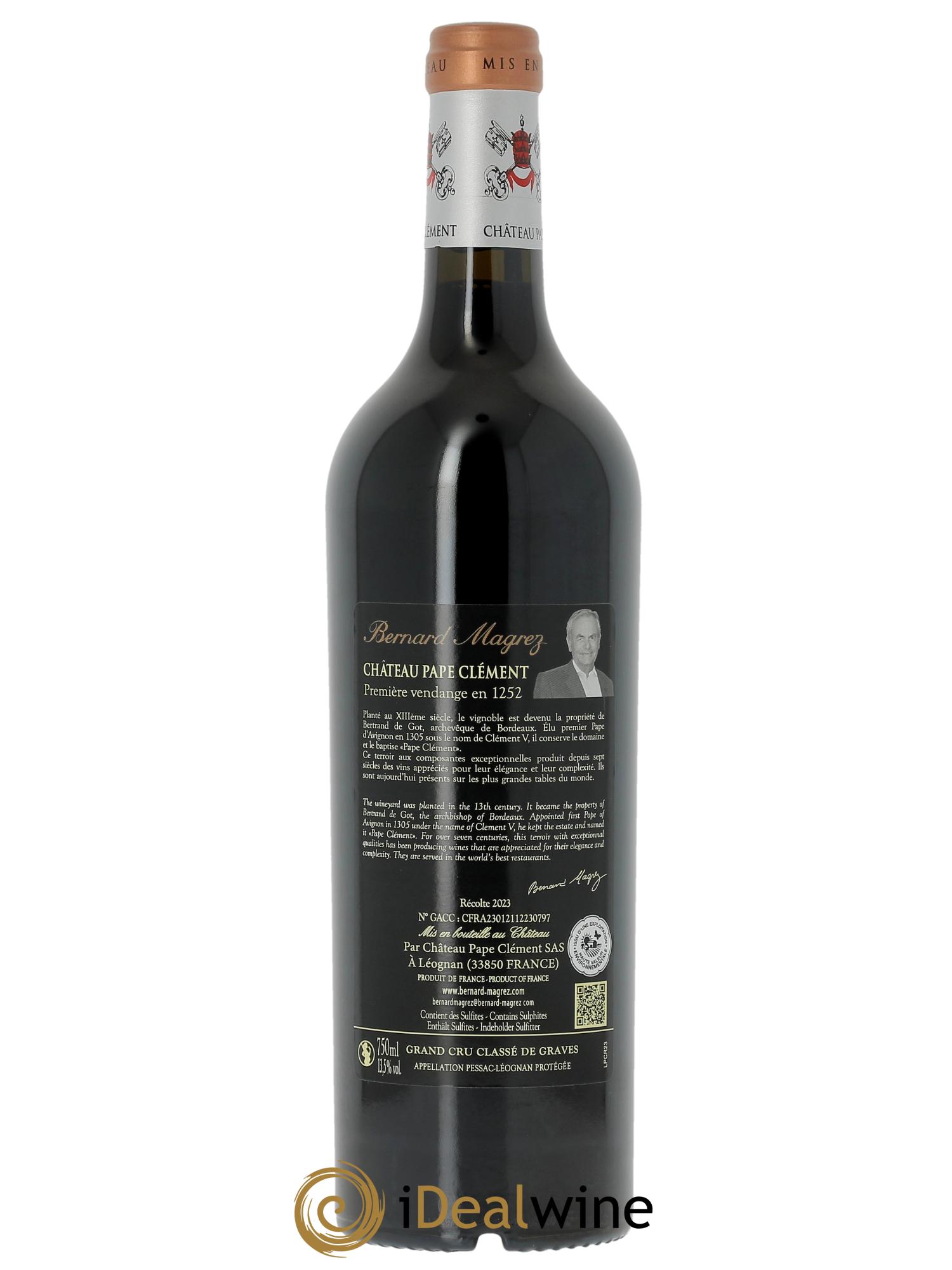 Château Pape Clément Cru Classé de Graves (OWC if 6 bts) 2023 - Lot of 1 bottle - 1