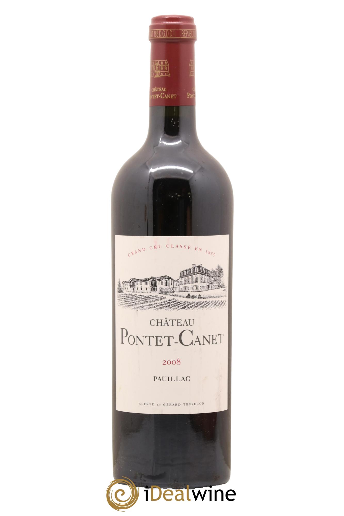 Château Pontet Canet 5ème Grand Cru Classé 2008 - Lot de 1 bouteille - 0