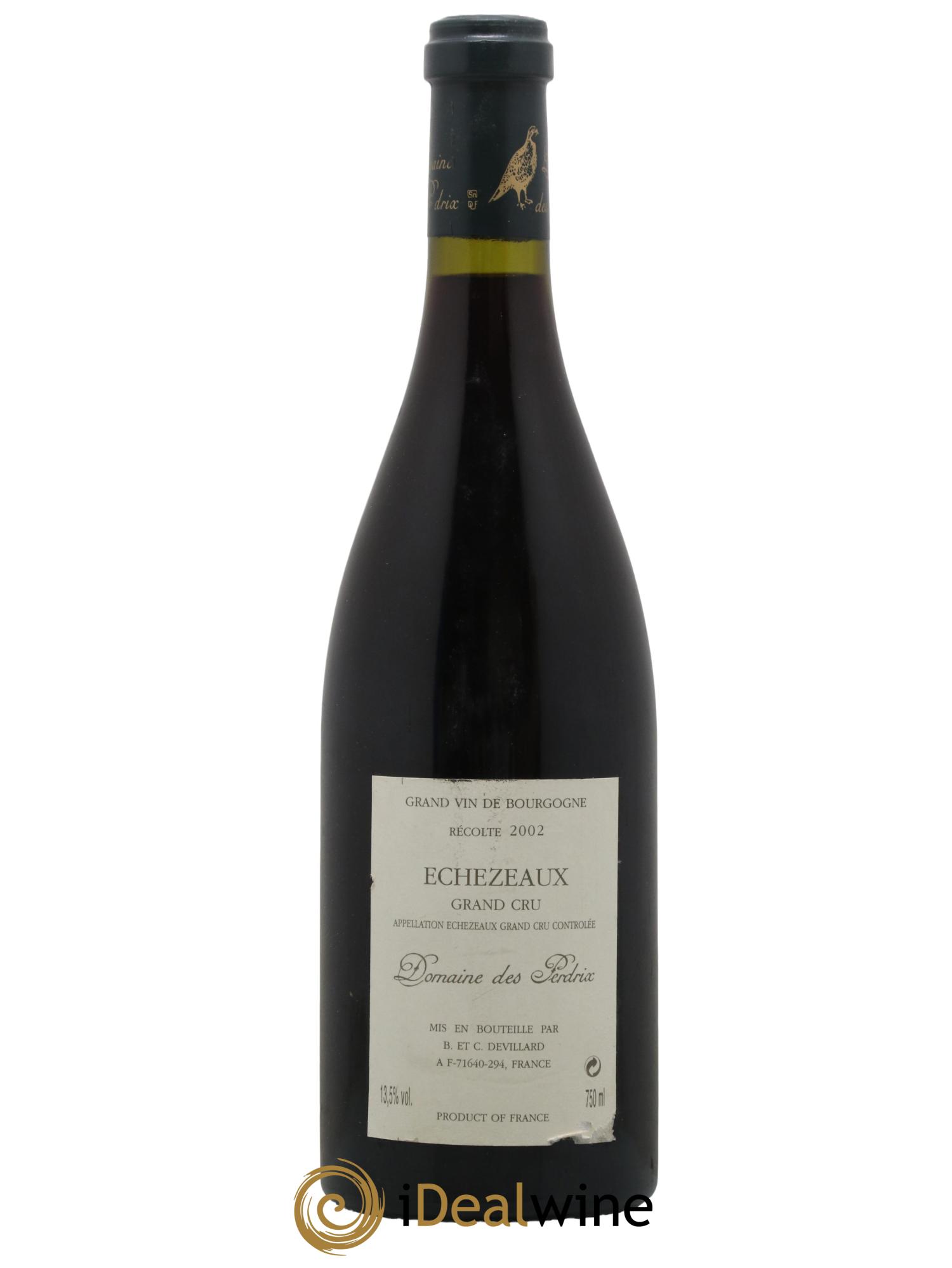 Echezeaux Grand Cru Perdrix (Domaine des) 2002 - Lot de 1 bouteille - 1