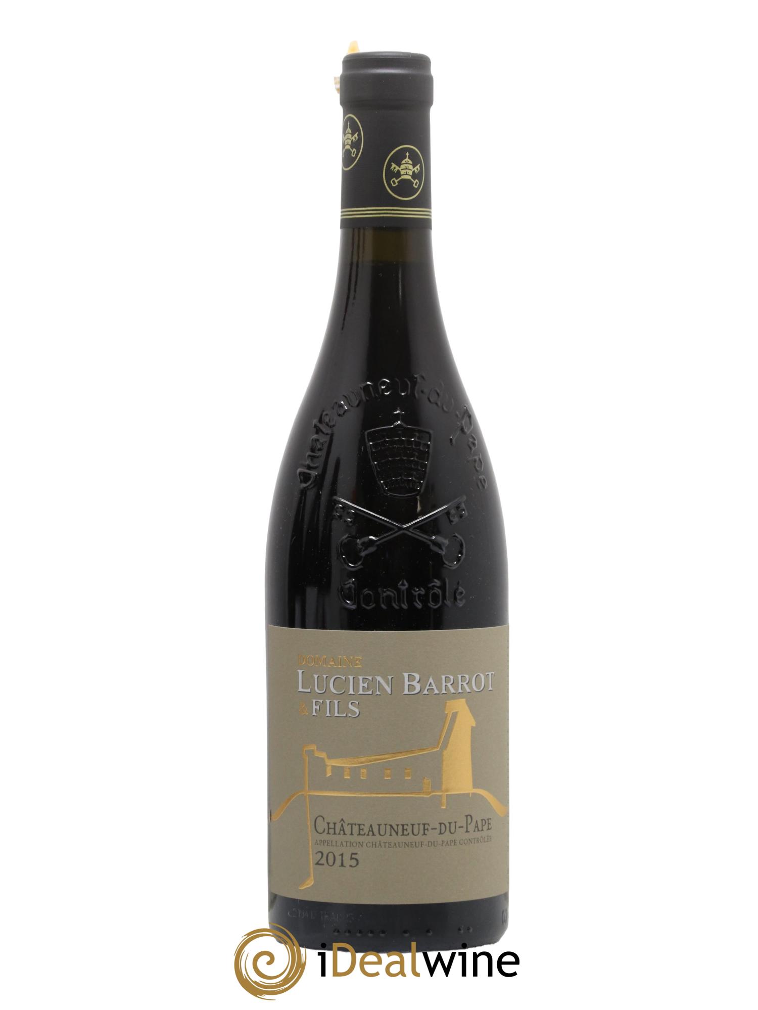 Châteauneuf-du-Pape Lucien Barrot 2015 - Posten von 1 Flasche - 0