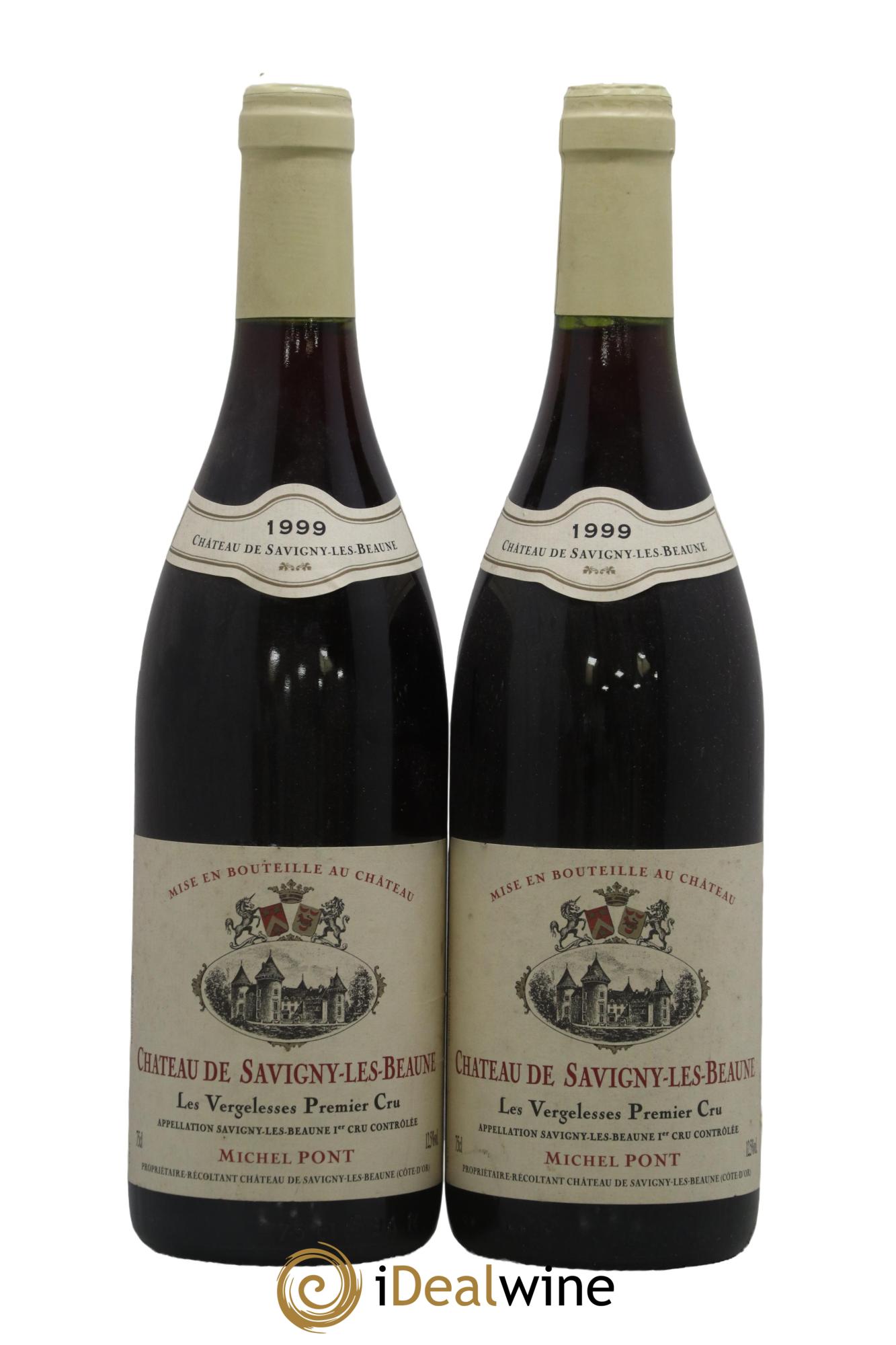 Savigny-lès-Beaune 1er Cru Les Vergelesses Château de Savigny les Beaune Michel Pont 1999 - Lot de 2 bouteilles - 0